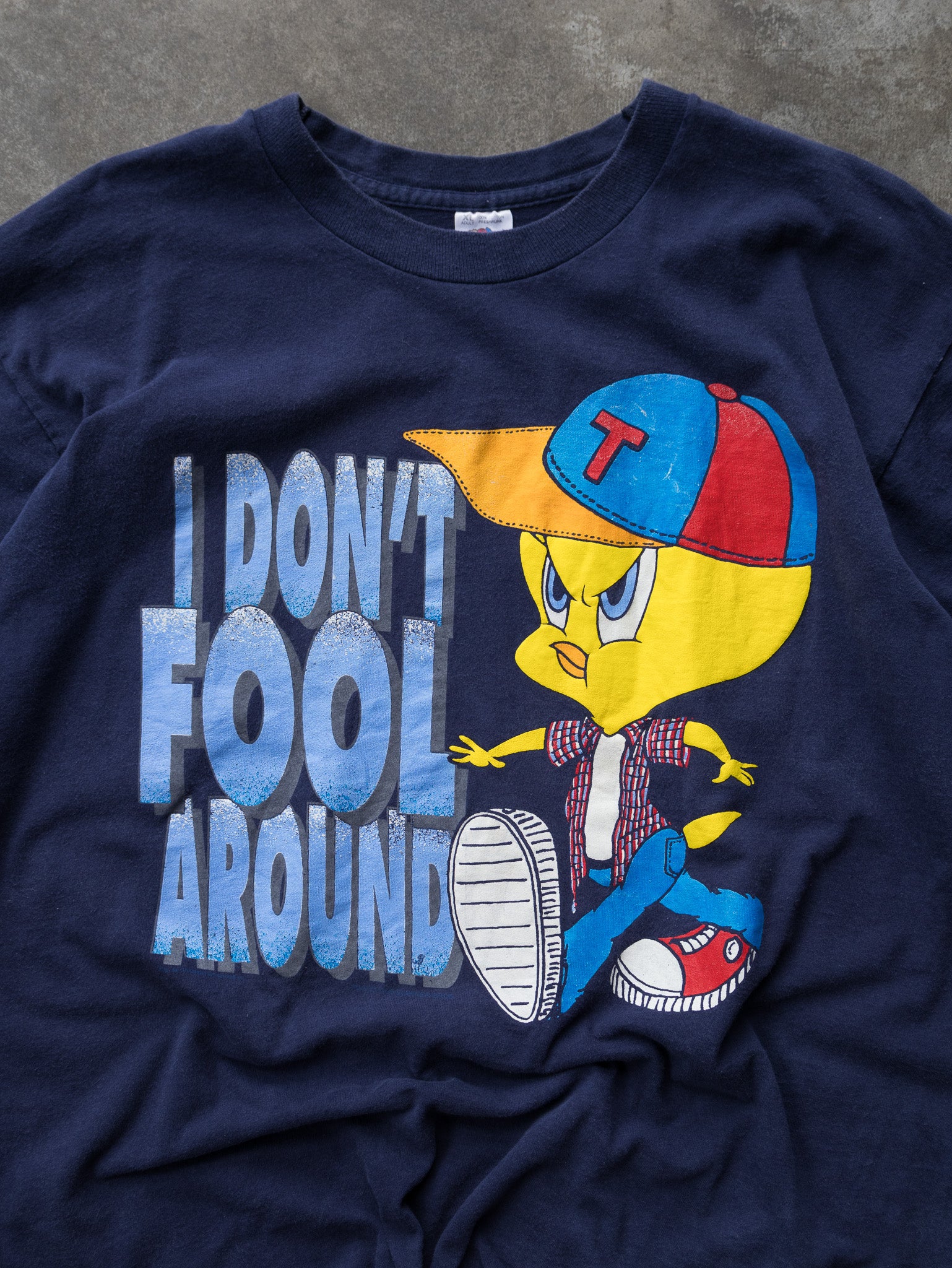 Vintage 90s Navy Tweety Tee (XL)