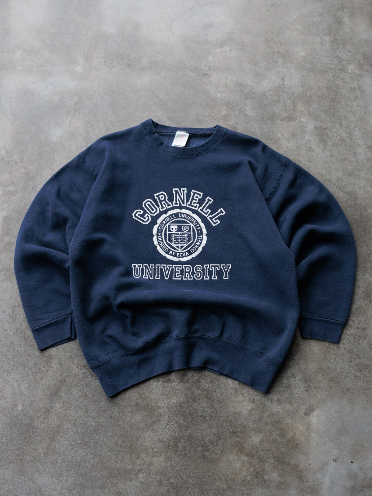 Vintage Navy Cornell University Sweatshirt (XL)