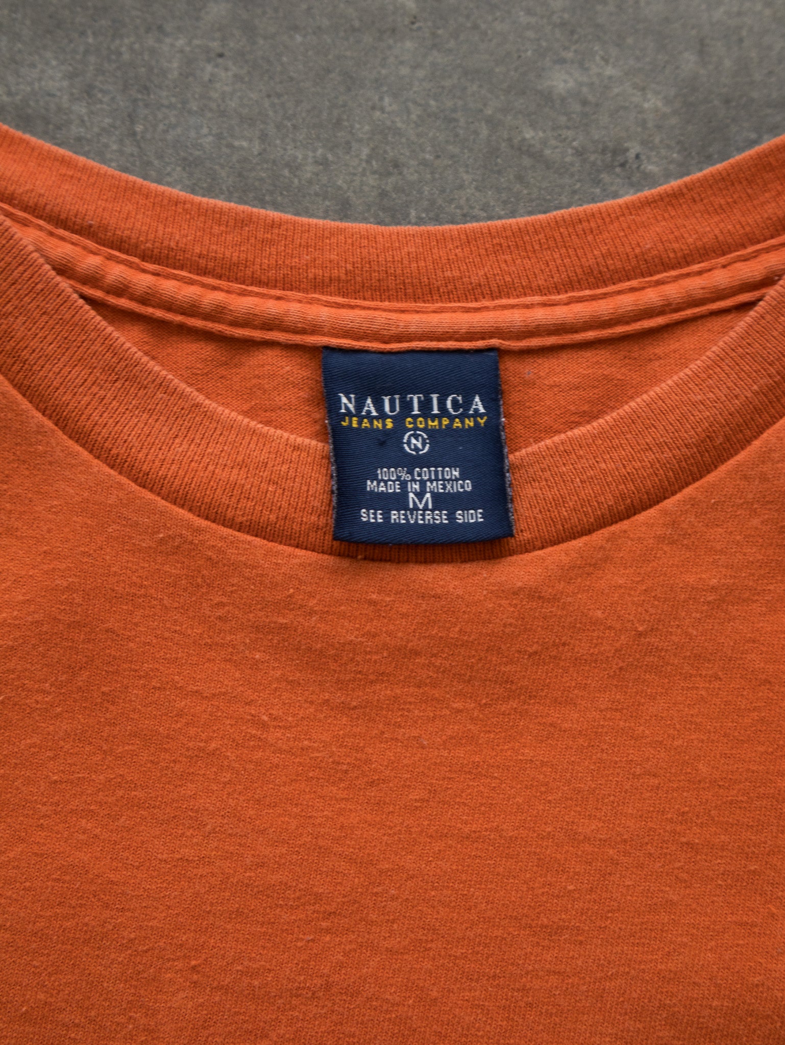 Vintage Orange Nautica Jeans Company Tee (M)