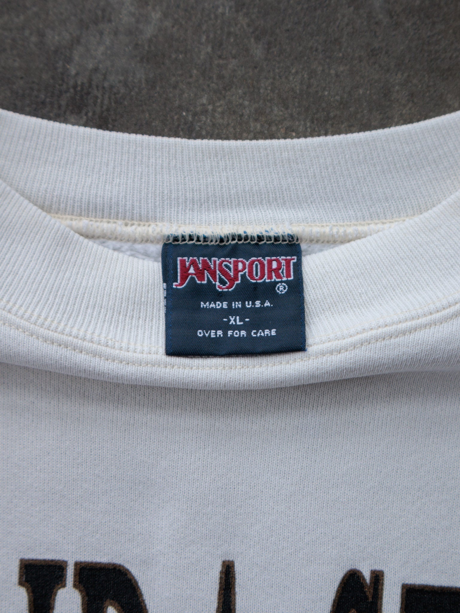 Vintage 90s White Florida State University Sweatshirt (XL)
