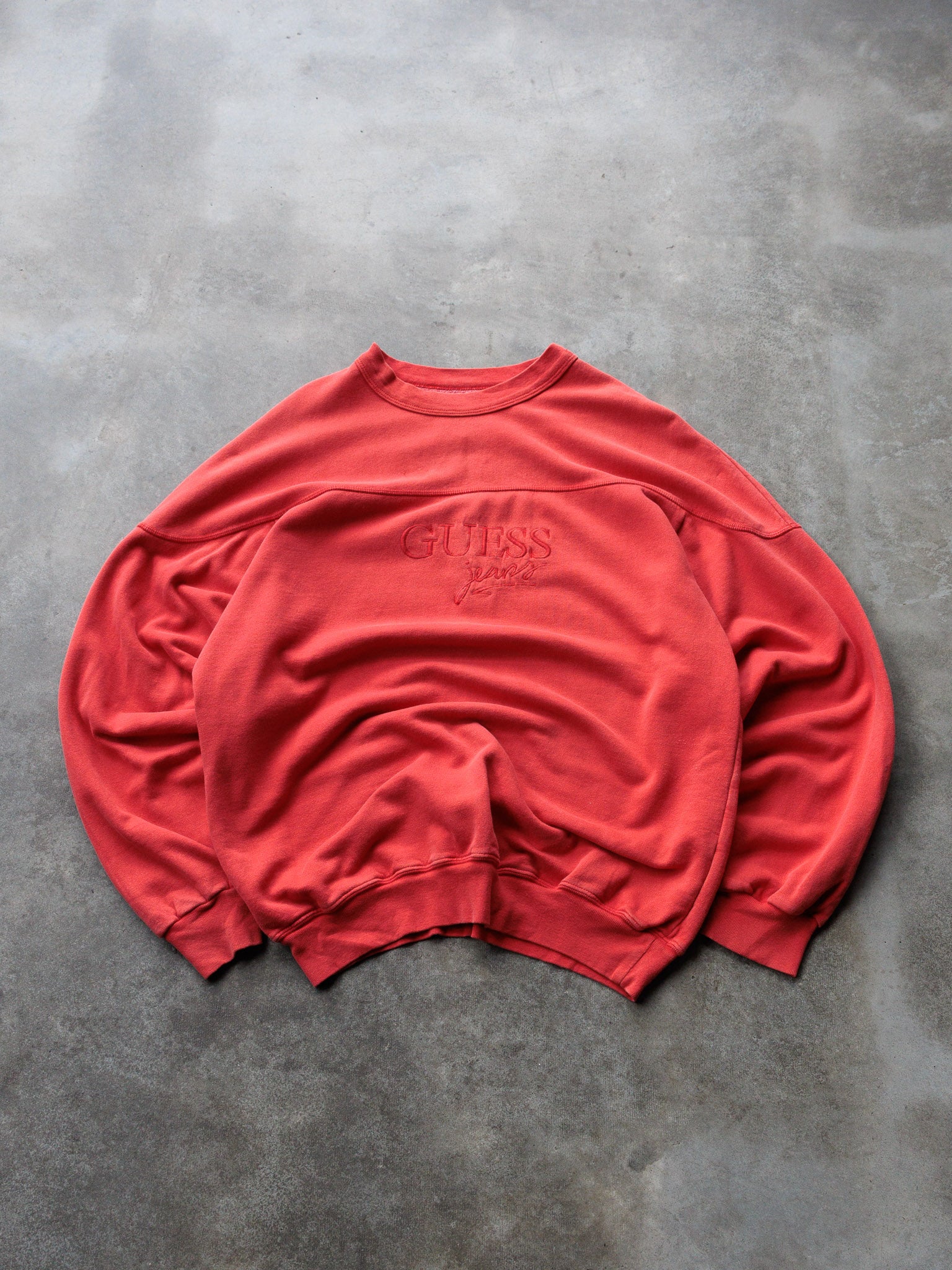 Vintage 90s Red Guess Sweatshirt (M)