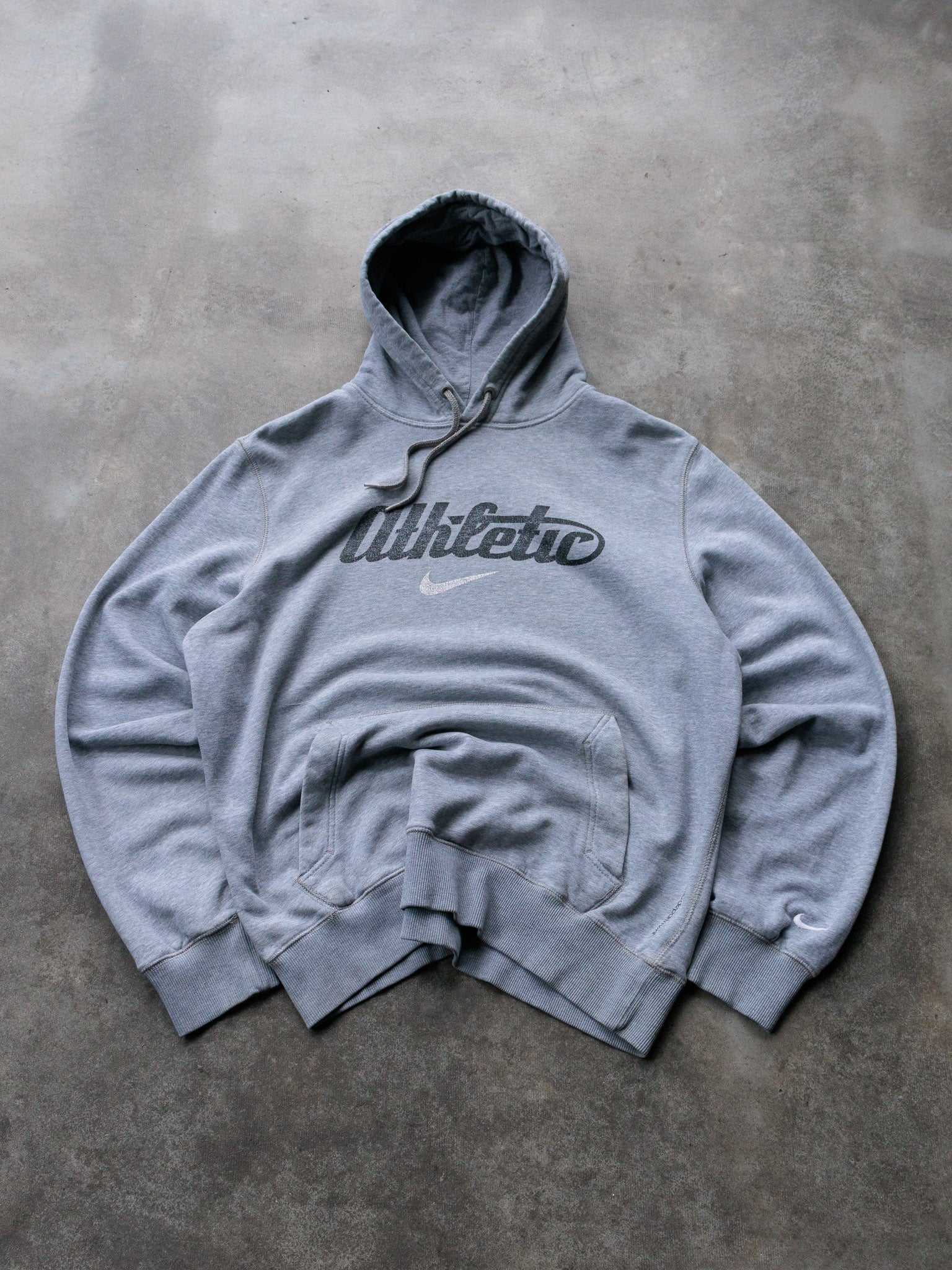 Vintage 00s Grey Nike Athletic Hoodie (L)