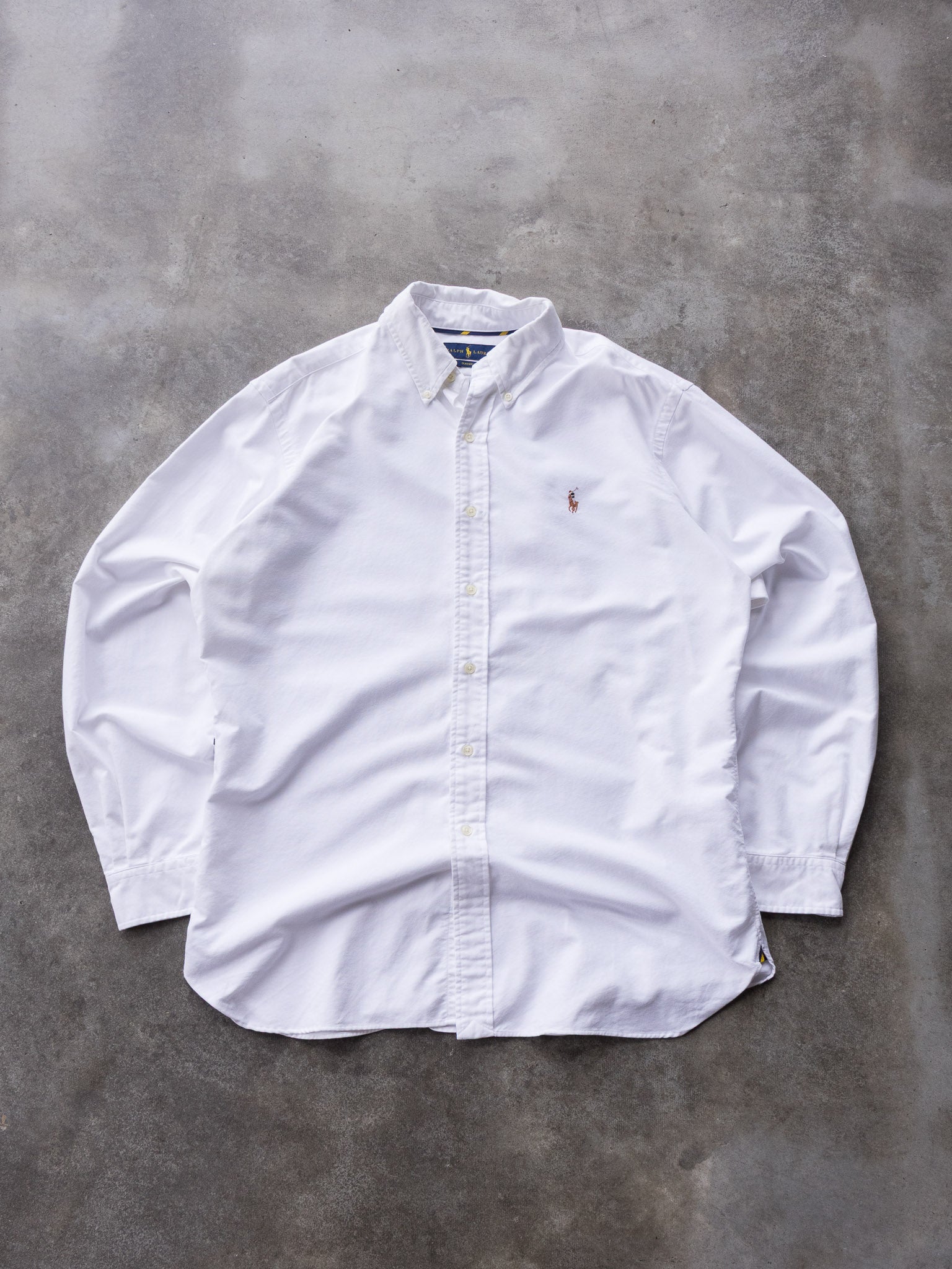 Vintage White Ralph Lauren Shirt (L)