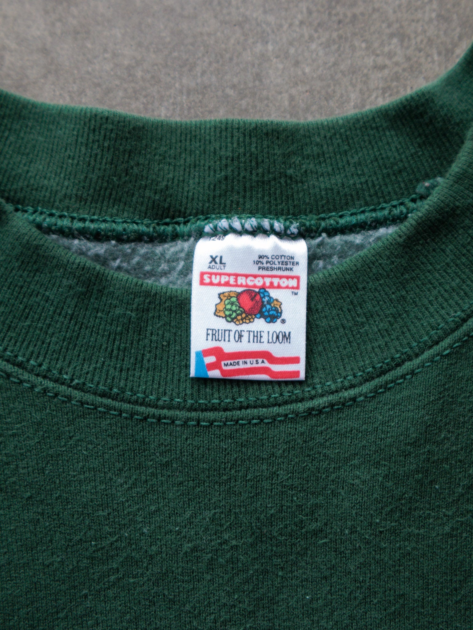 Vintage 90s Green Sun Valley Ski Bum Sweatshirt (XL)