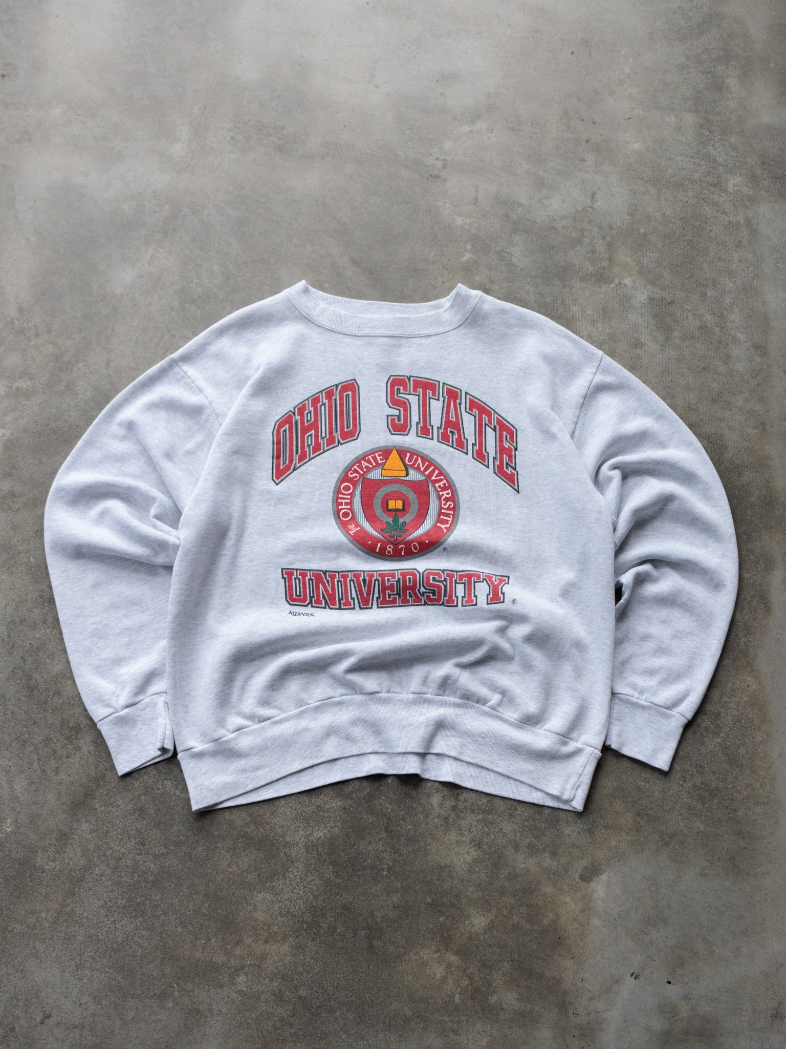 Vintage 90s Grey Ohio State University Sweatshirt (L)