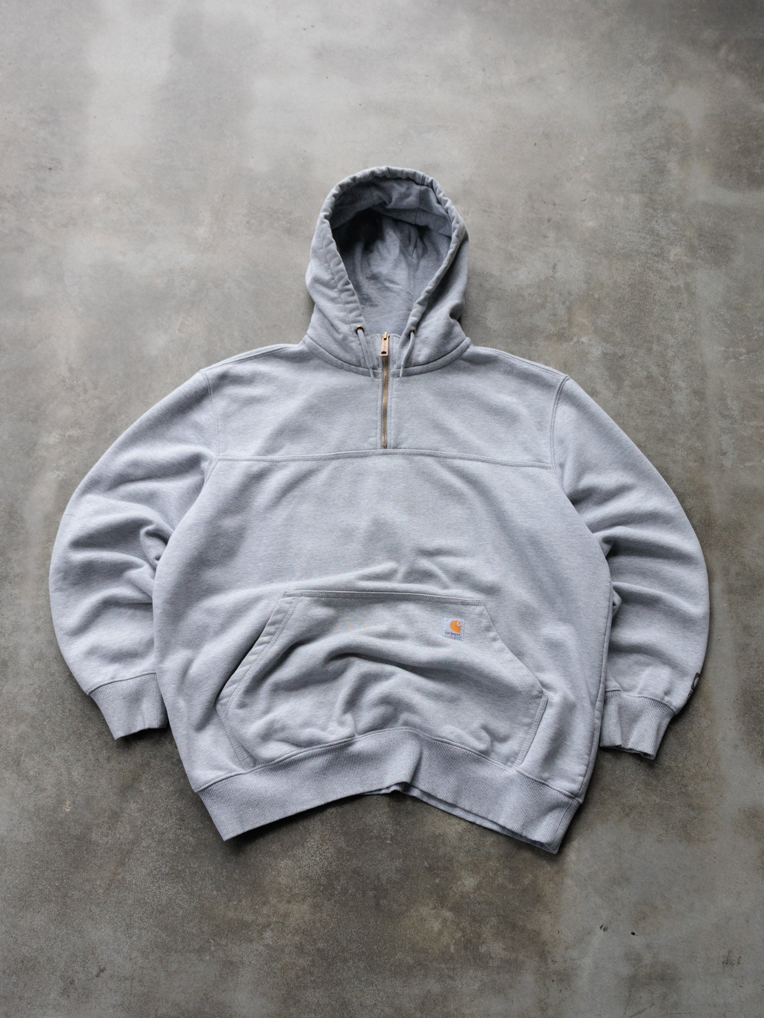 Vintage Grey Carhartt Hoodie (XL)