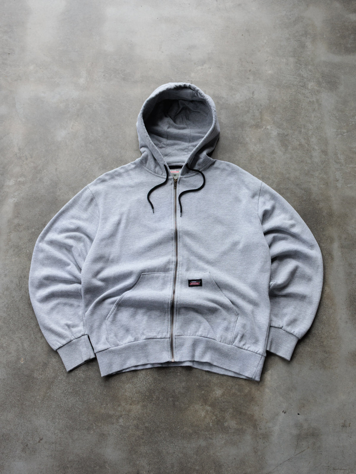 Vintage Grey Dickies Full Zip Hoodie (M)