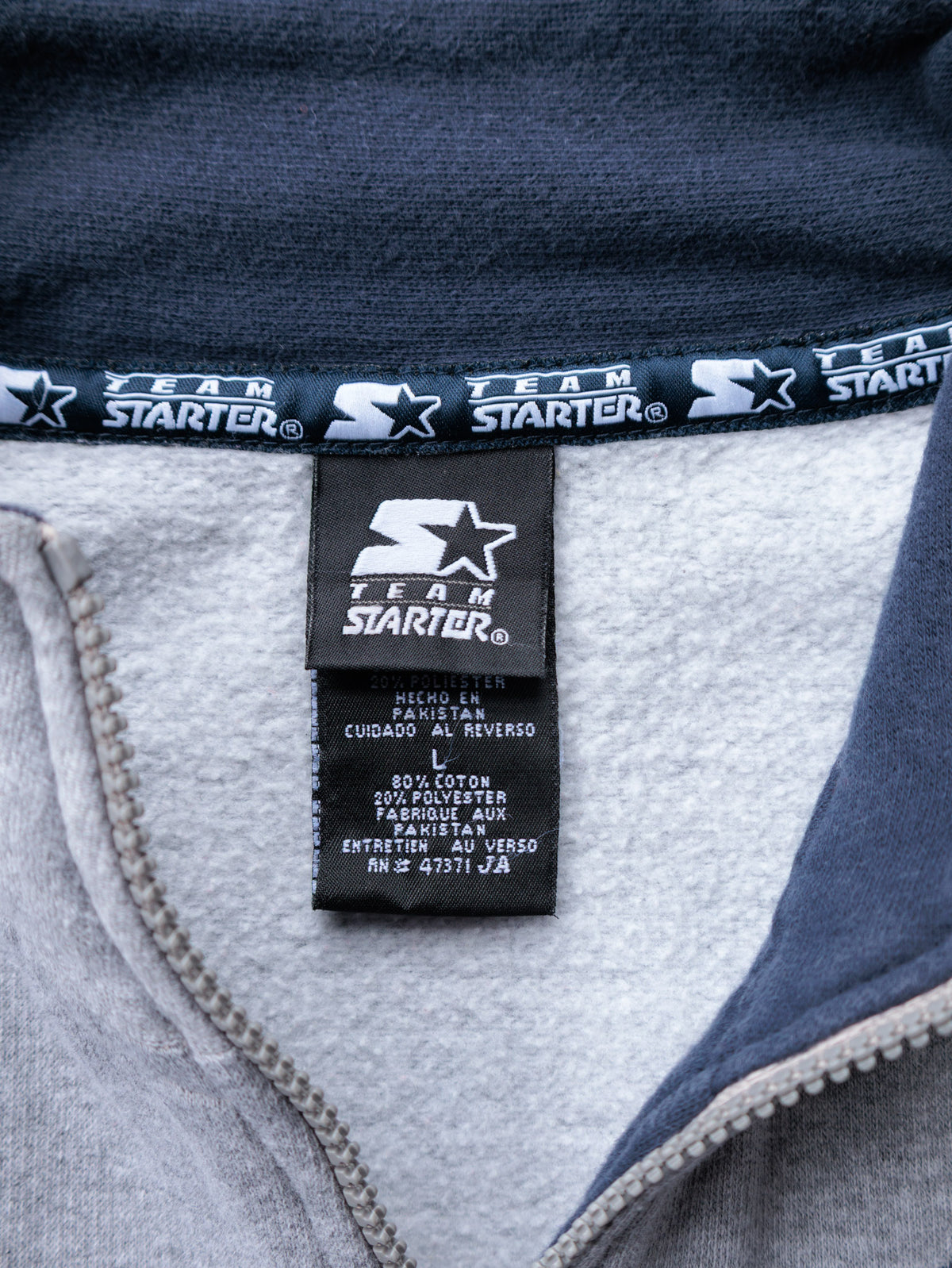 Vintage 90s Grey Penn State Nittany Lions Starter Fleece Quarter Zip (L)