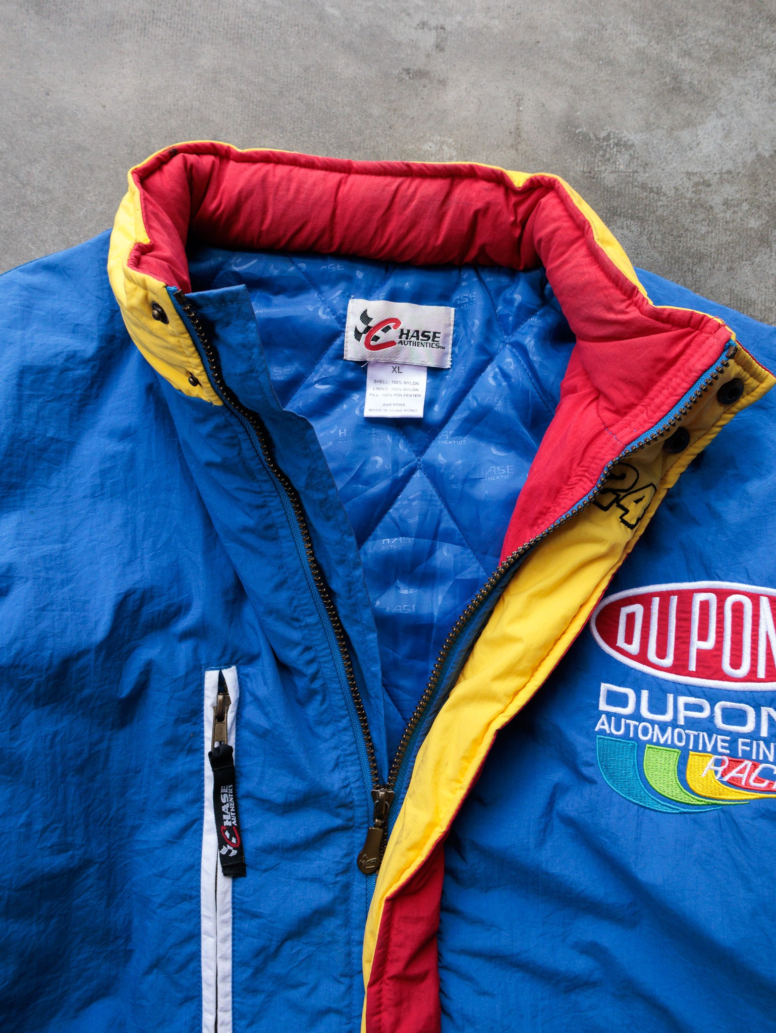 Vintage 00s Chase Authentics DuPont Jeff Gordon NASCAR Racing Jacket (XL)