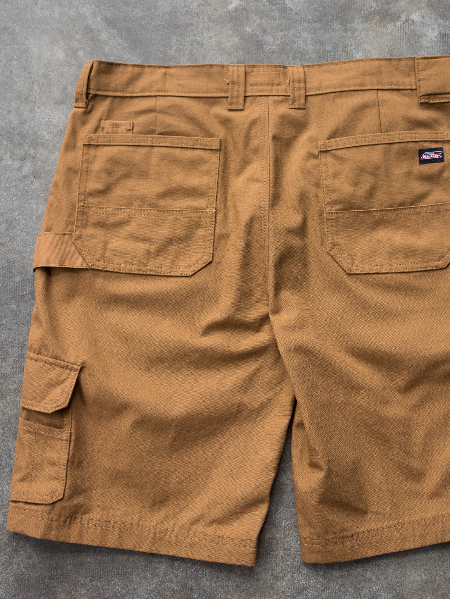 Vintage Brown Dickies Ripstop Cargo Shorts (W34)