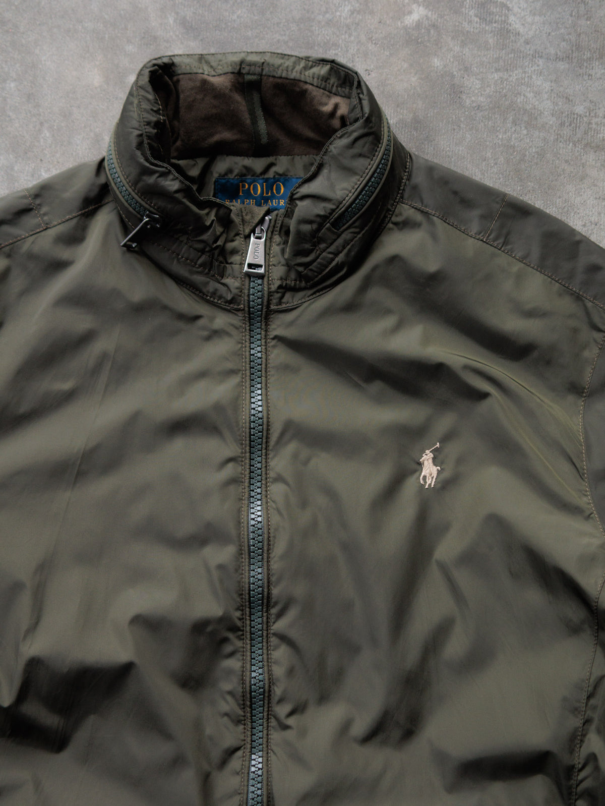 Vintage Green Polo Ralph Lauren Windbreaker (L)
