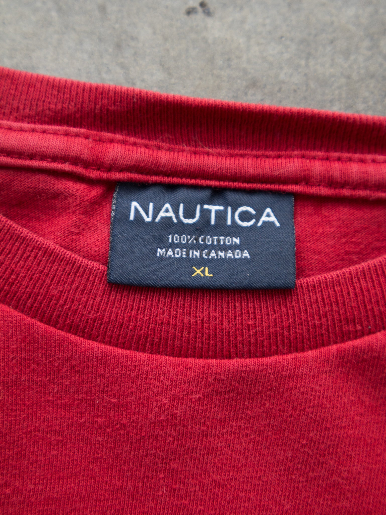 Vintage Red Nautica Tee (XL)