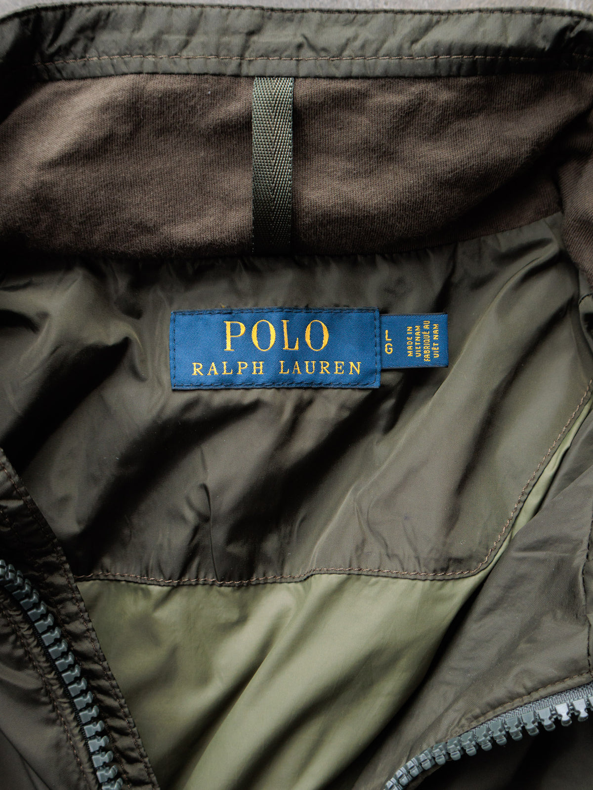 Vintage Green Polo Ralph Lauren Windbreaker (L)
