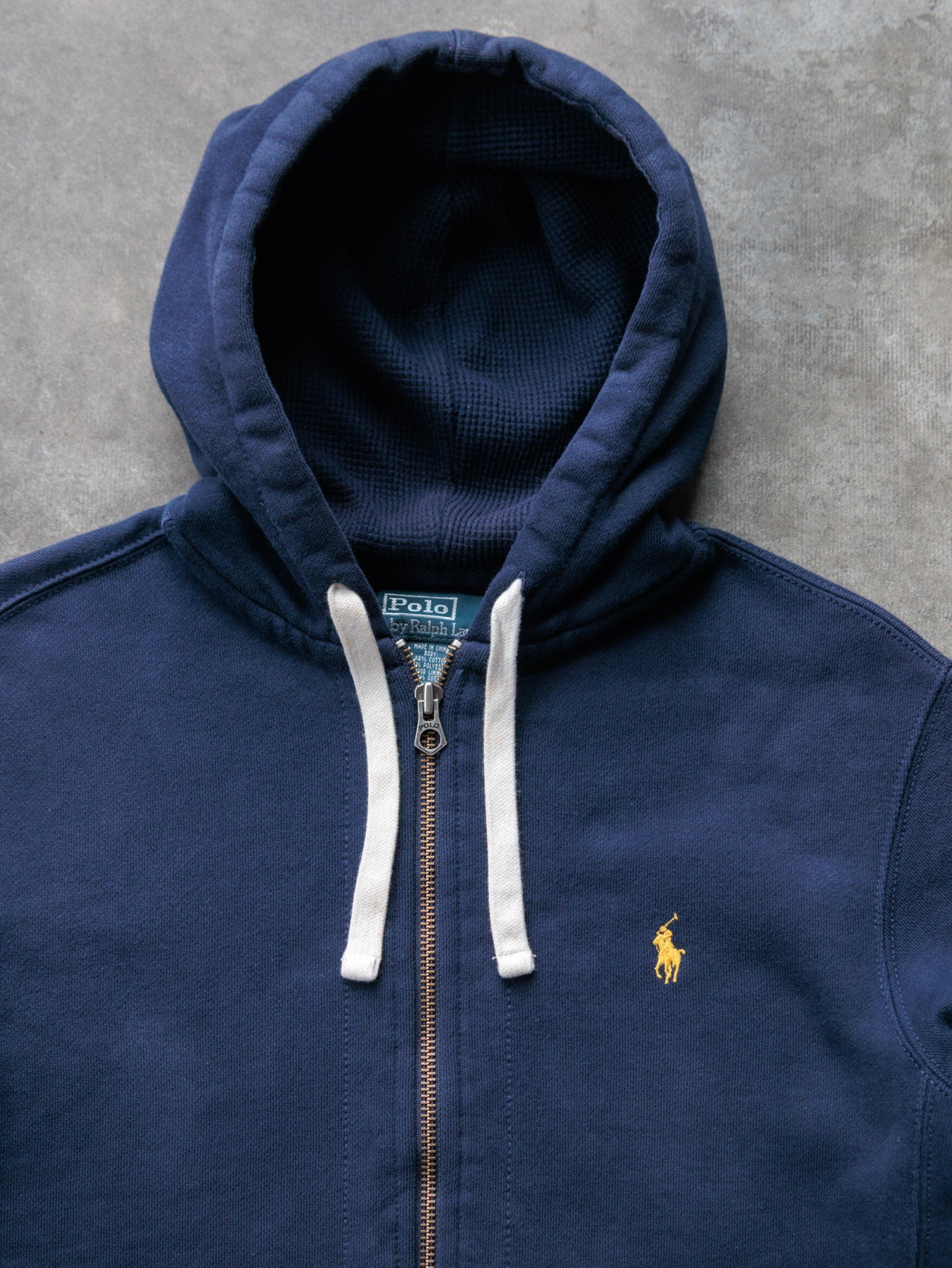 Vintage Navy Polo Ralph Lauren Full Zip Hoodie (M)