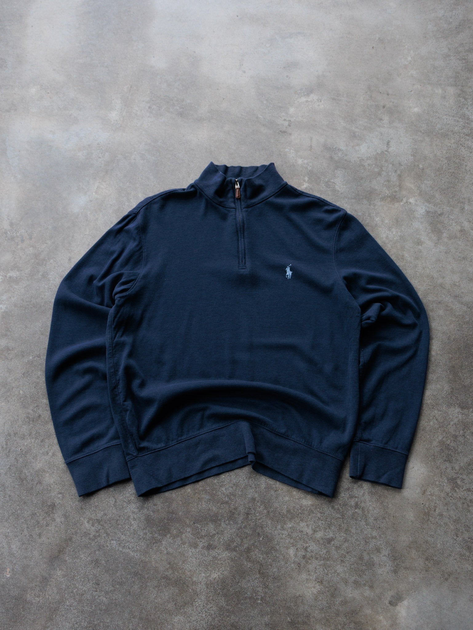 Vintage Navy Polo Ralph Lauren Quarter Zip (S)