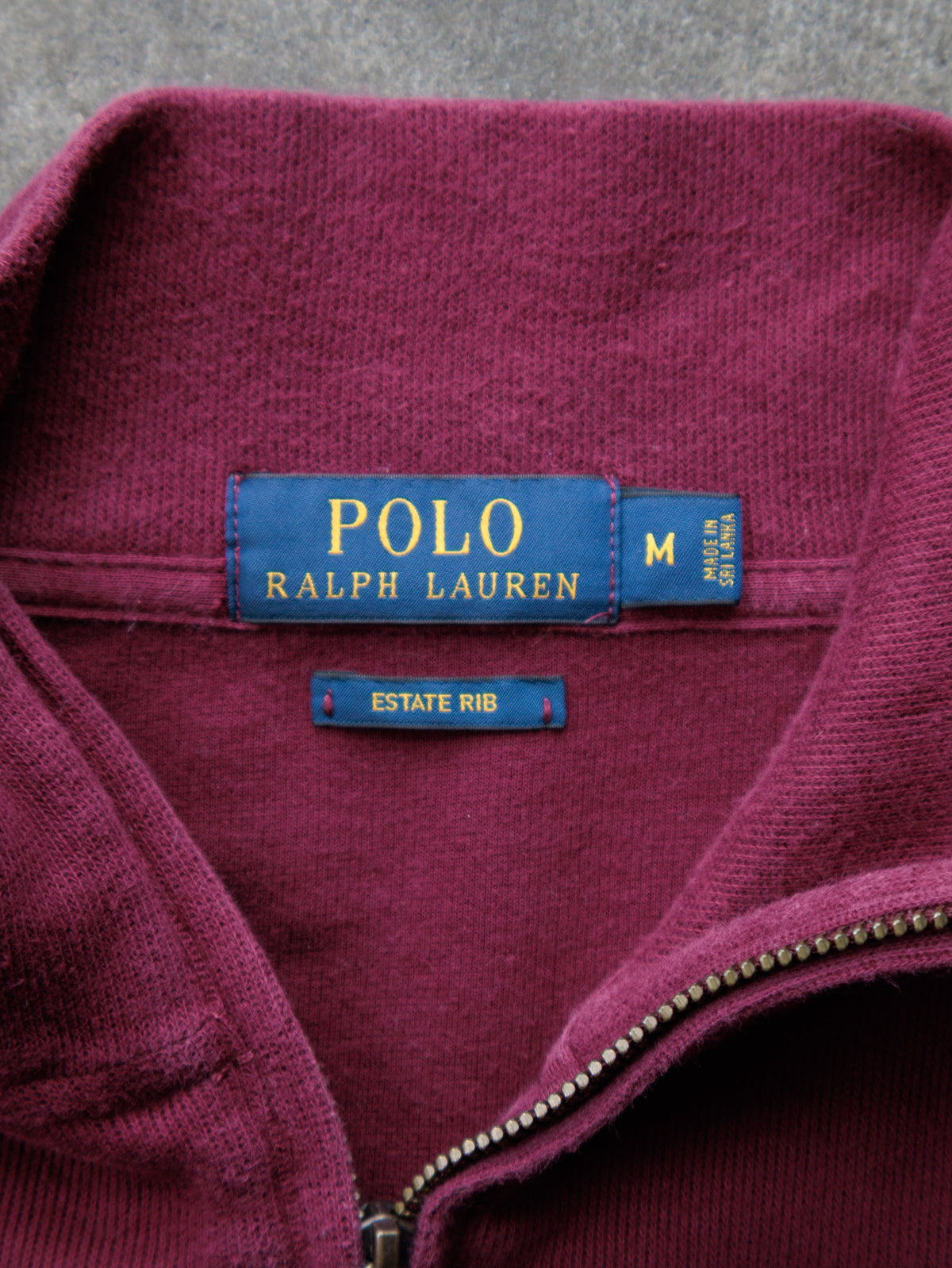 Vintage Purple Polo Ralph Lauren Knit Quarter Zip (M)