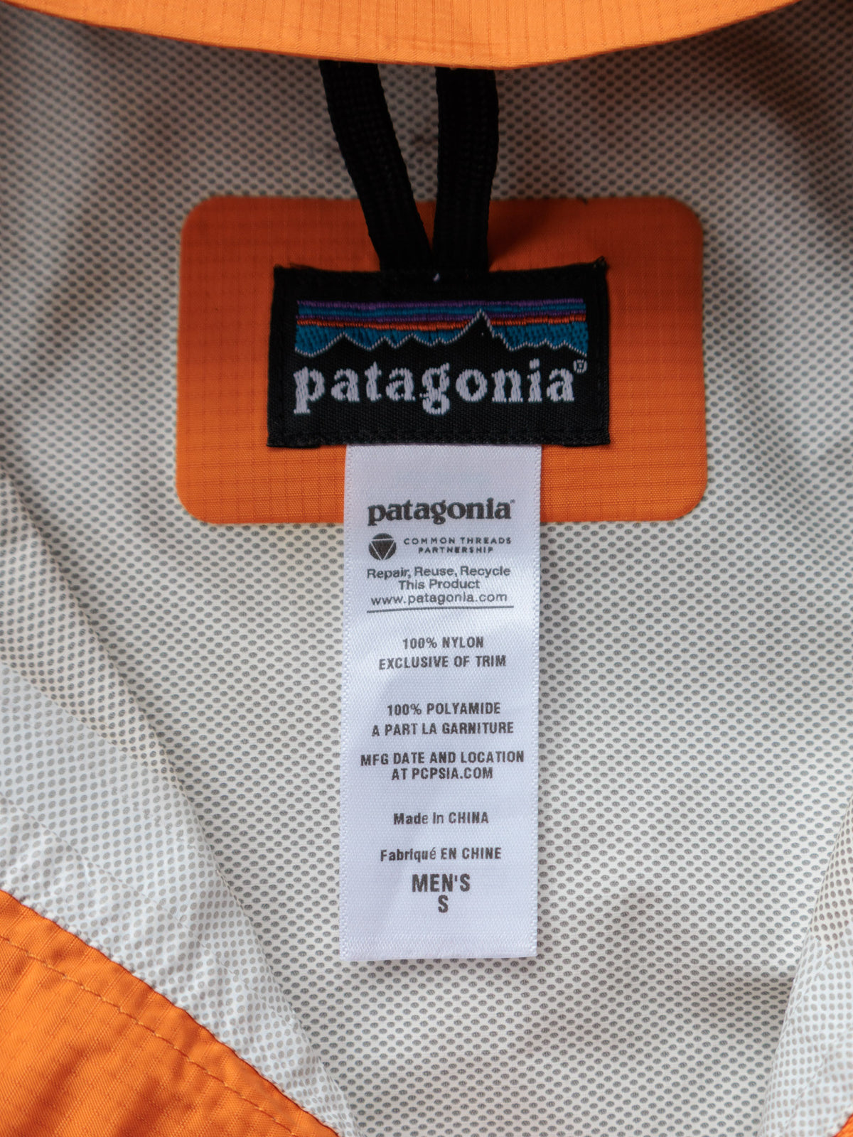 Vintage Orange Patagonia Windbreaker (S)