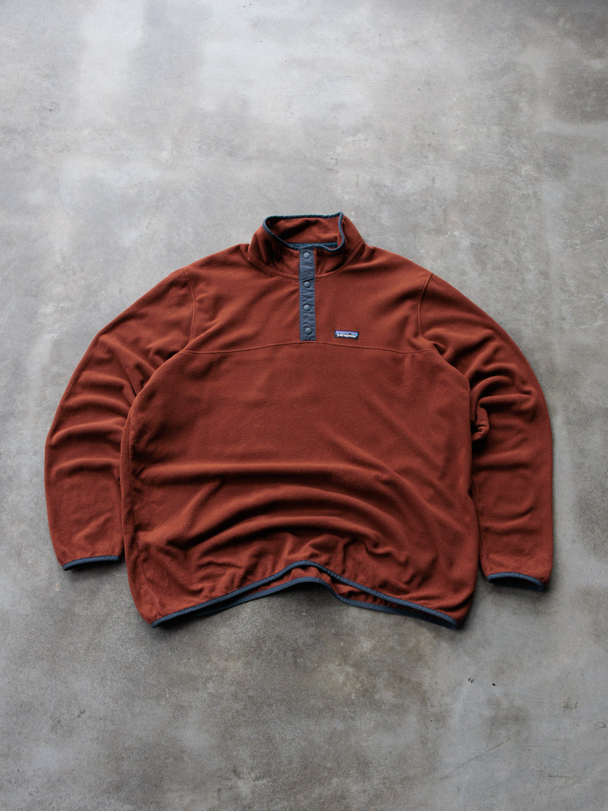 Orange Patagonia Fleece Quarter Zip (2XL)