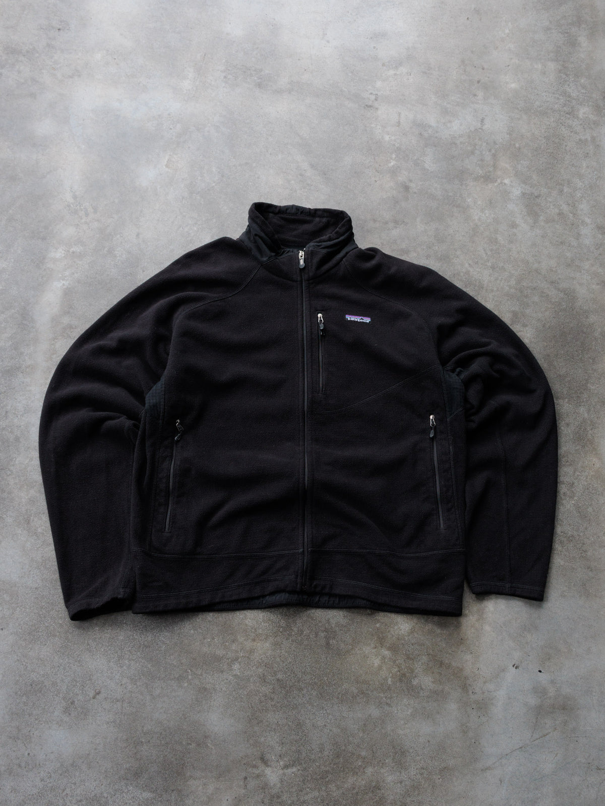 Vintage Black Patagonia Fleece Jacket (L)