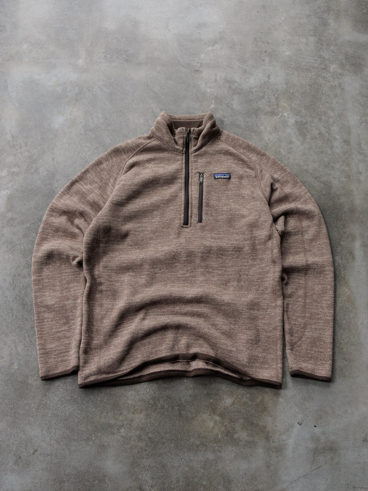 Brown Patagonia Knit Quarter Zip (L)