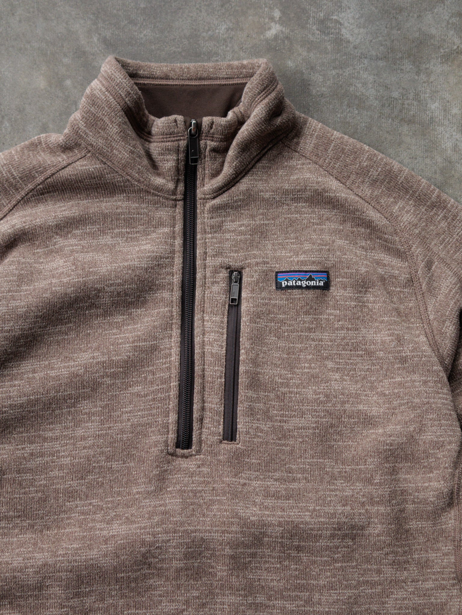 Brown Patagonia Knit Quarter Zip (L)