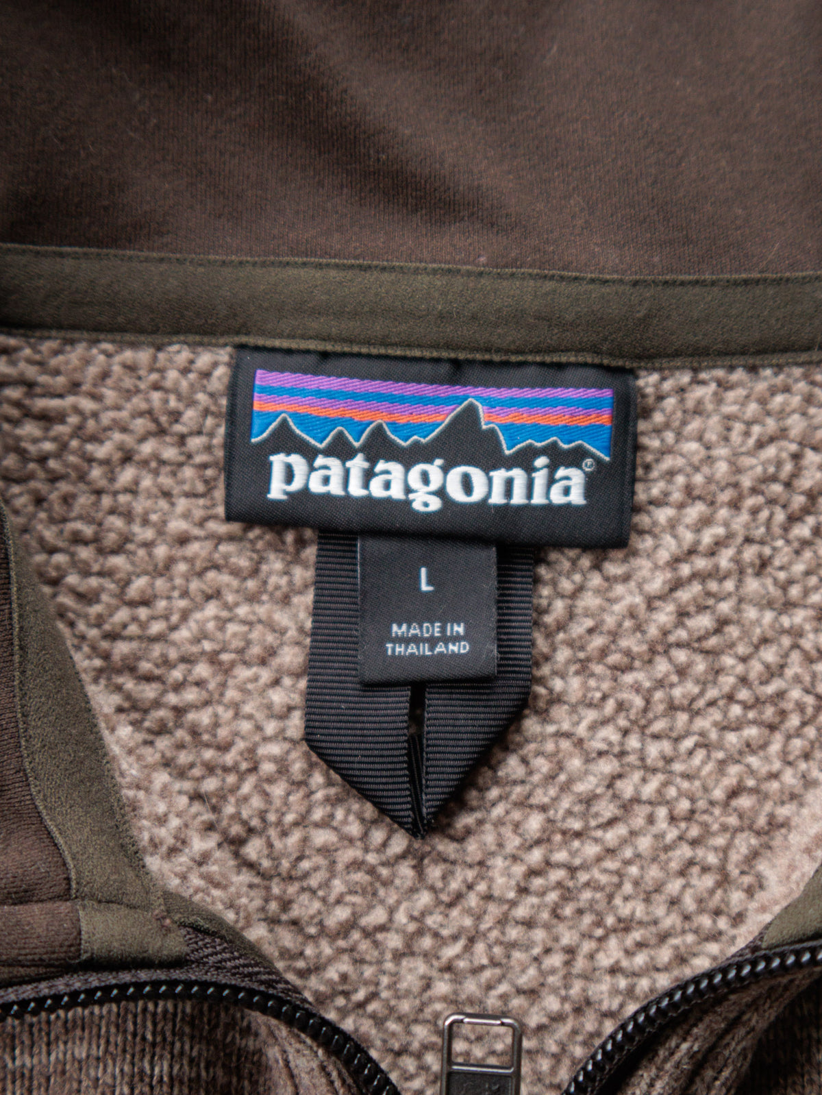 Brown Patagonia Knit Quarter Zip (L)