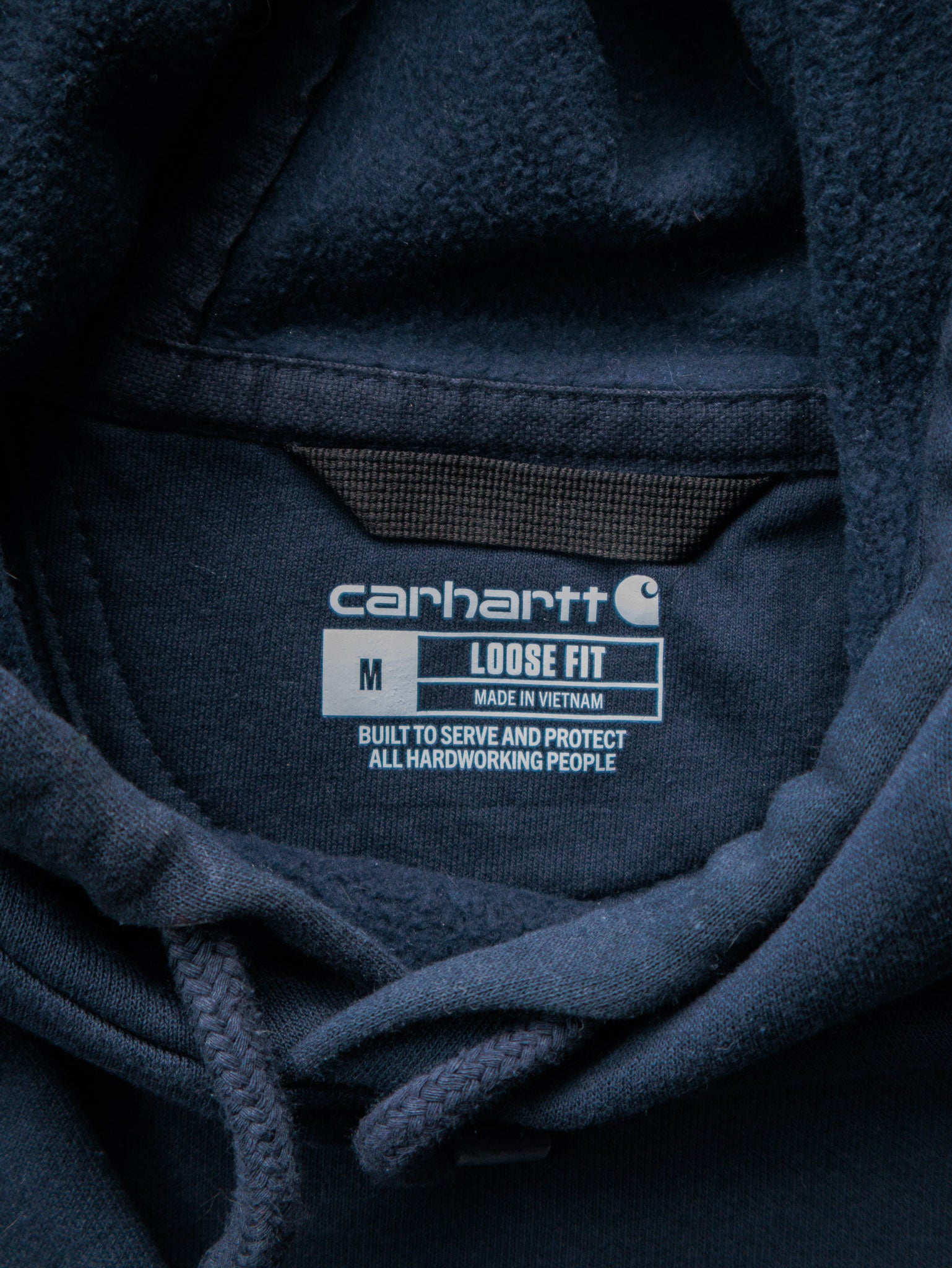 Vintage Navy Carhartt Hoodie (M)