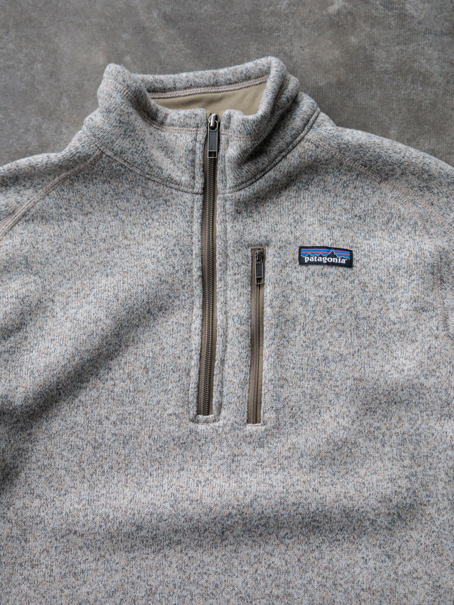 Grey Patagonia Better Sweater Fleece Quarter Zip (M)