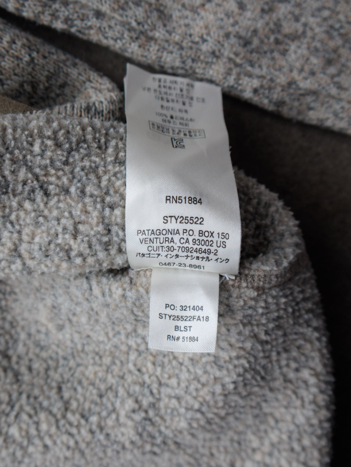 Grey Patagonia Better Sweater Fleece Quarter Zip (M)