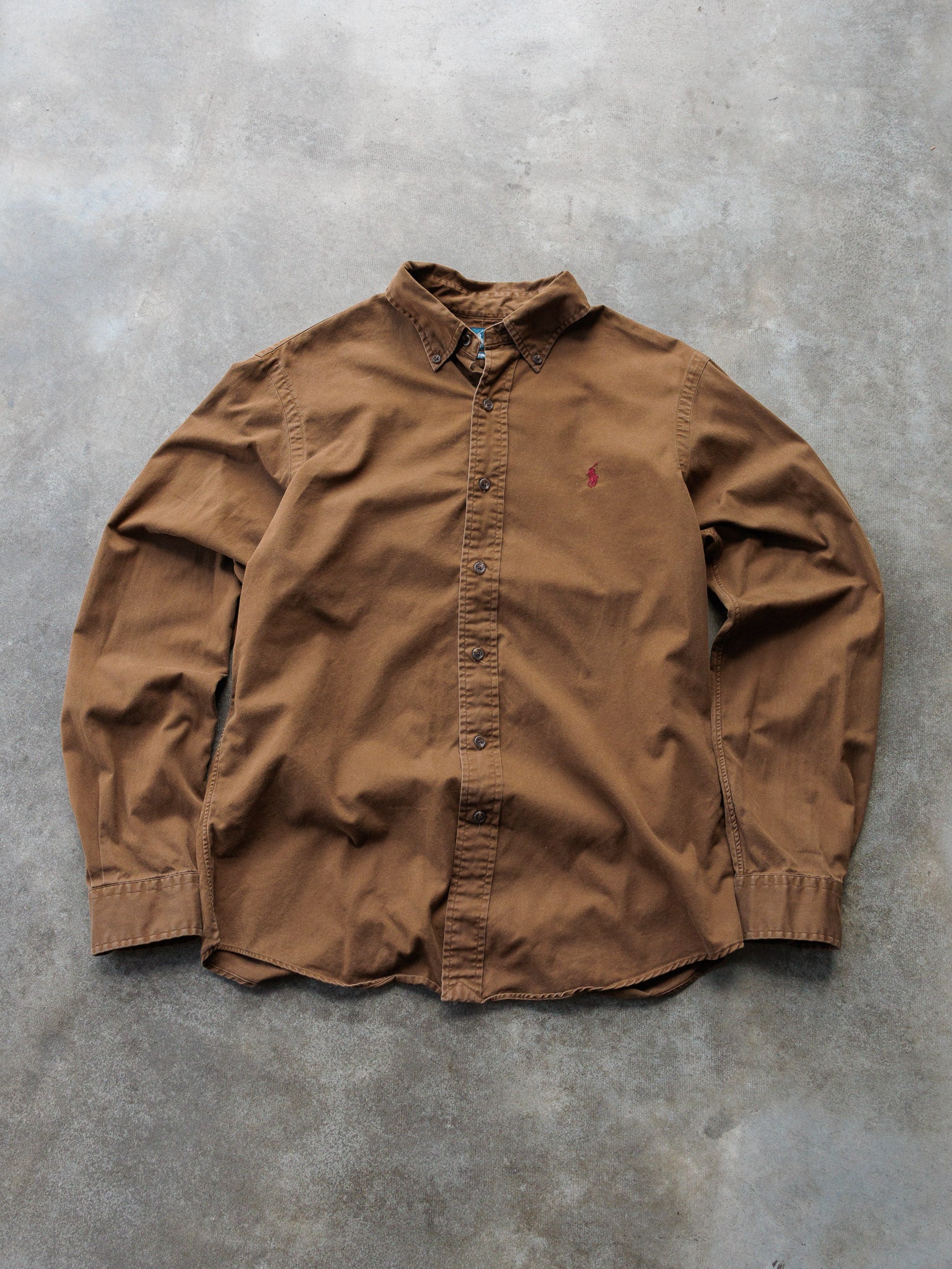 Vintage Brown Ralph Lauren Shirt (M)