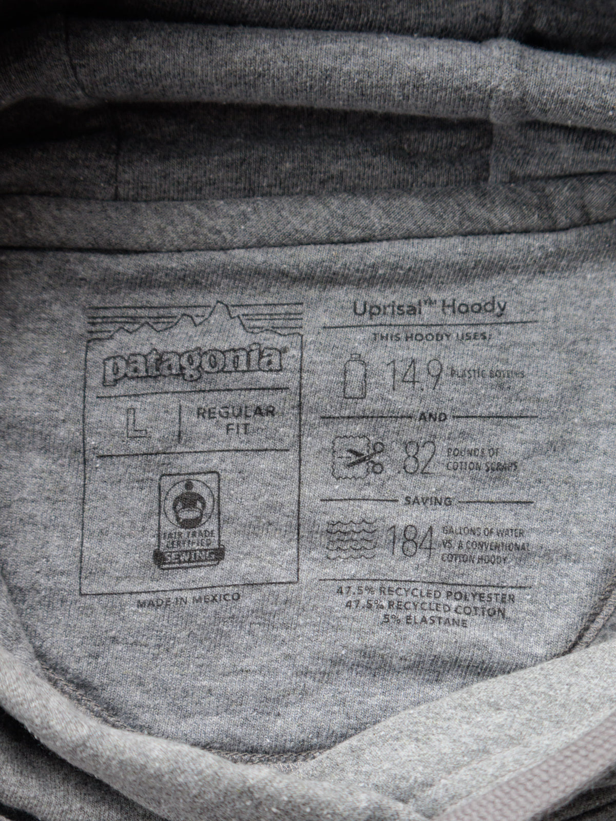 Grey Patagonia Hoodie (L)