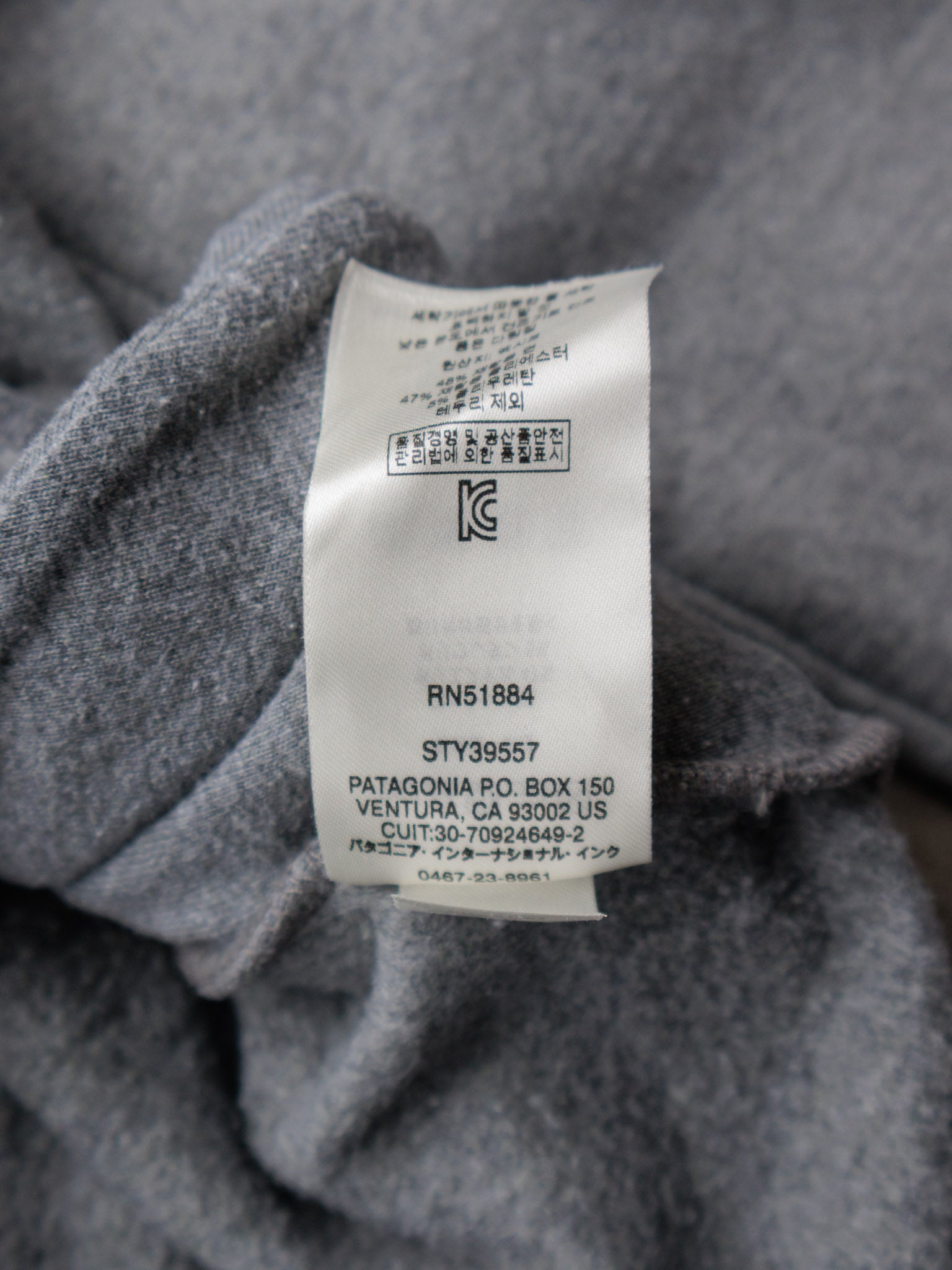 Grey Patagonia Hoodie (L)