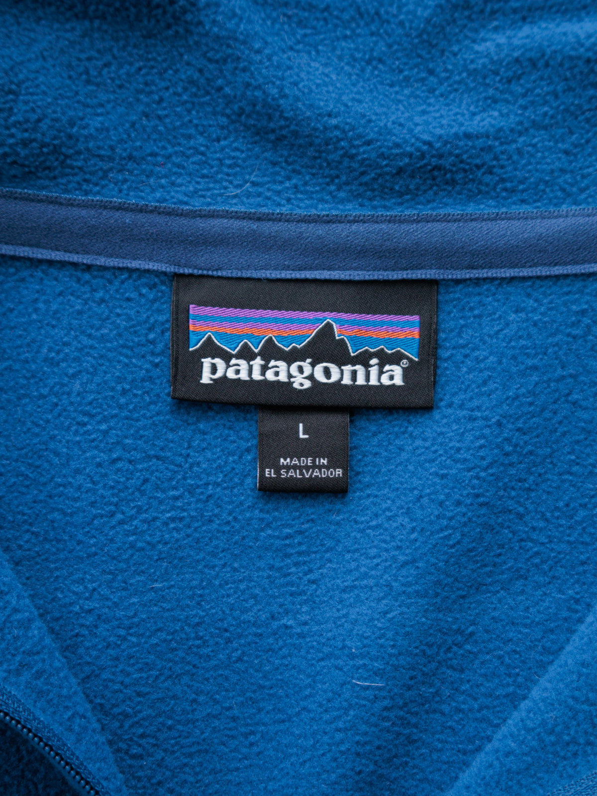 Vintage Blue Patagonia Fleece Quarter Zip (L)