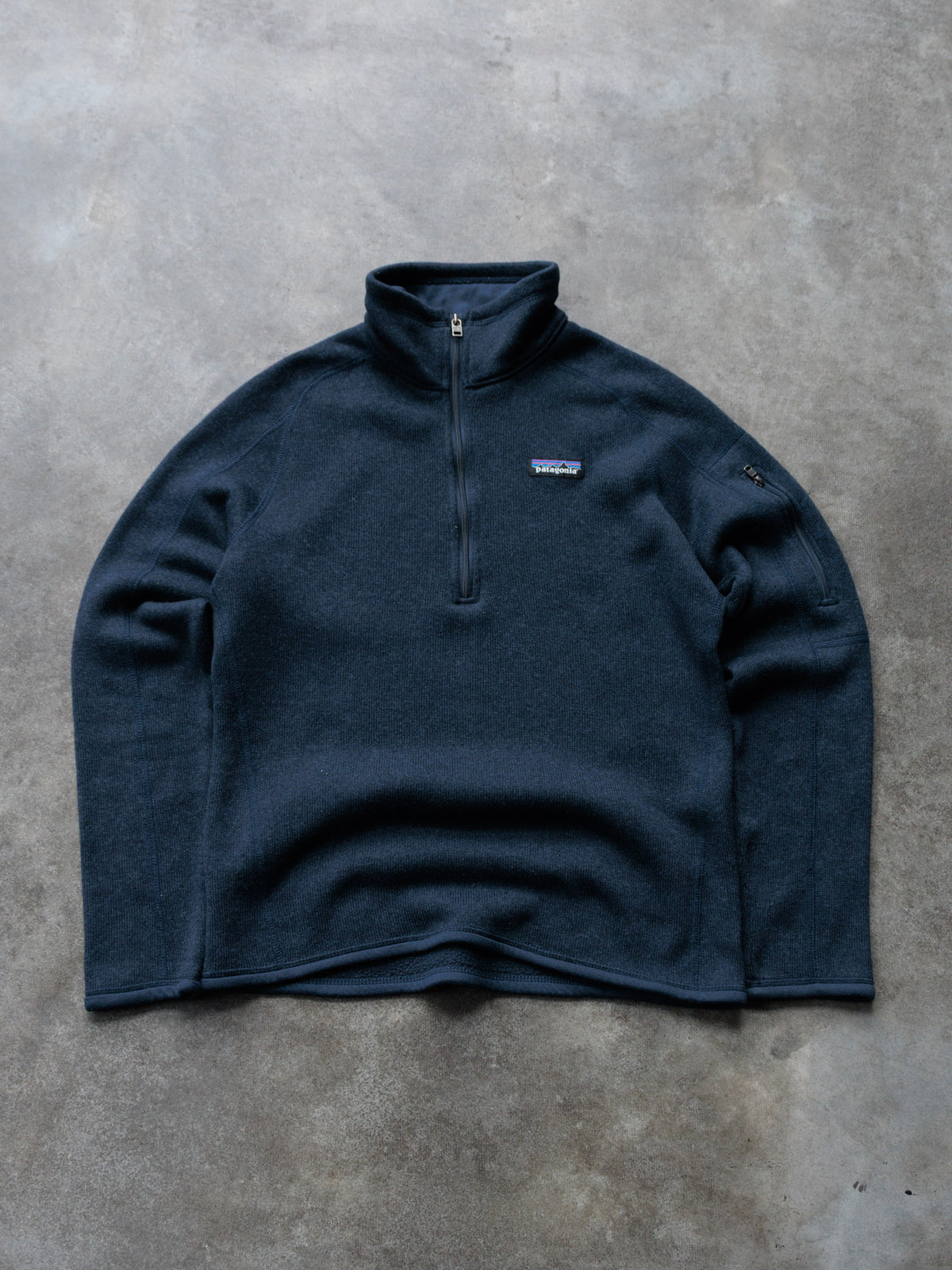 Navy Patagonia Knit Quarter Zip (S)