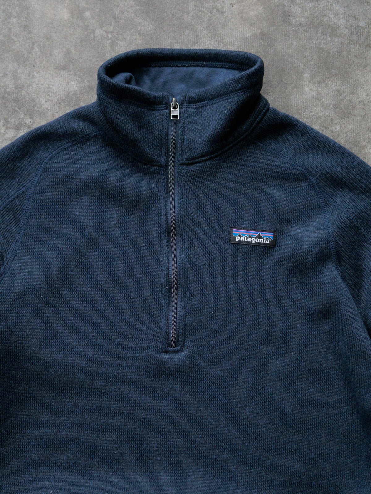 Navy Patagonia Knit Quarter Zip (S)