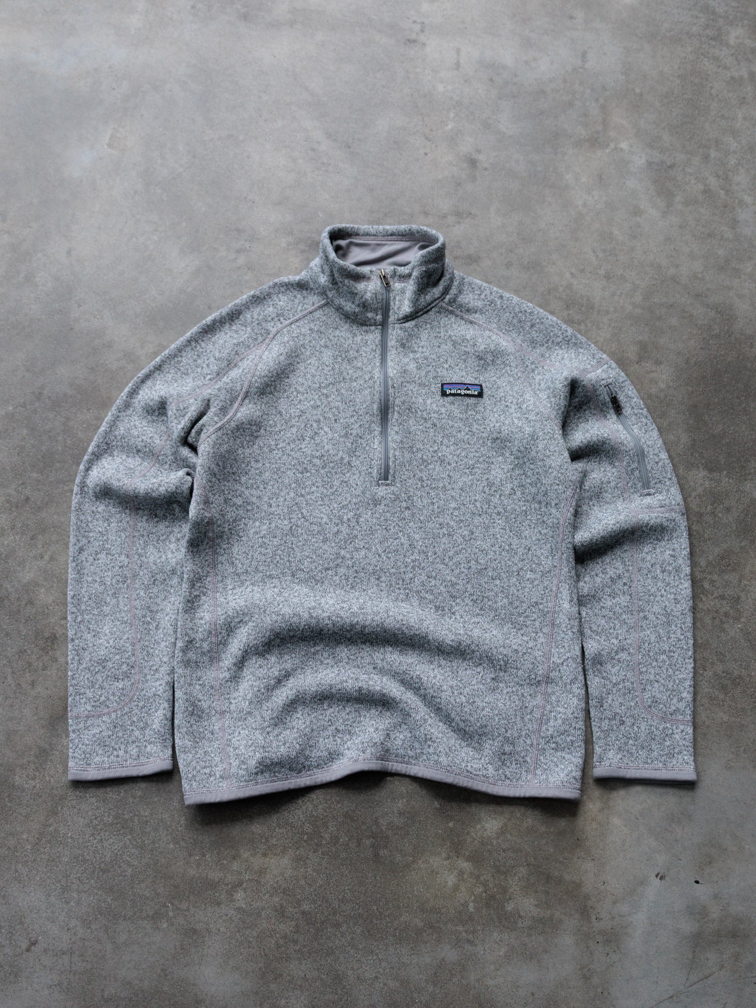 Vintage Grey Patagonia Fleece Quarter Zip (M)