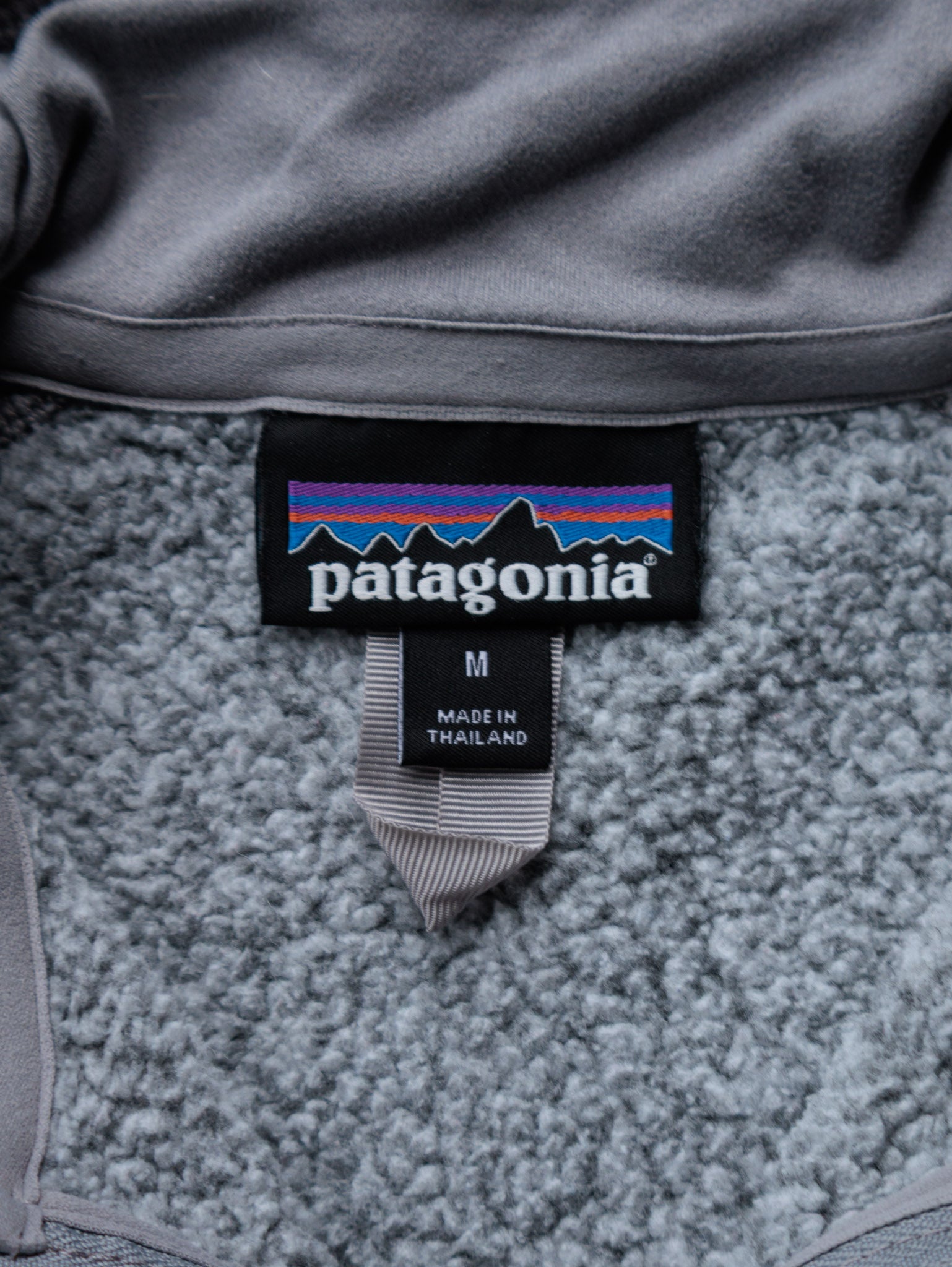 Vintage Grey Patagonia Fleece Quarter Zip (M)