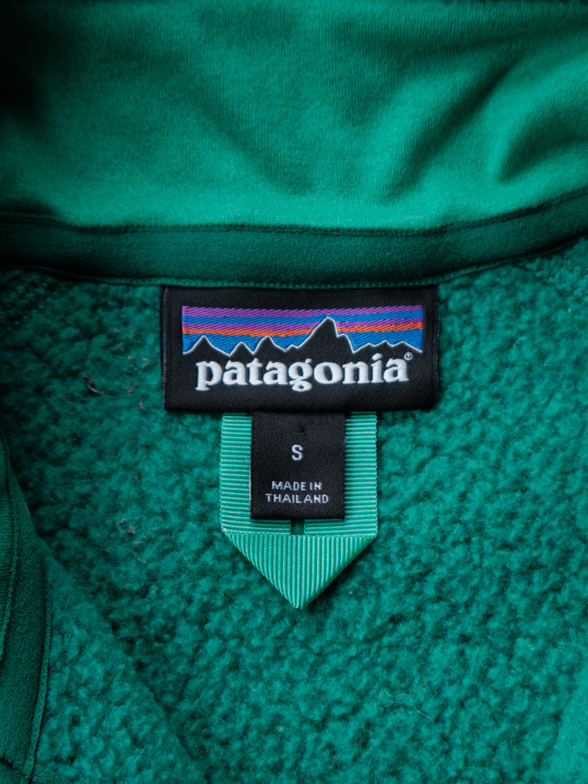 Vintage Green Patagonia Fleece Quarter Zip (S)
