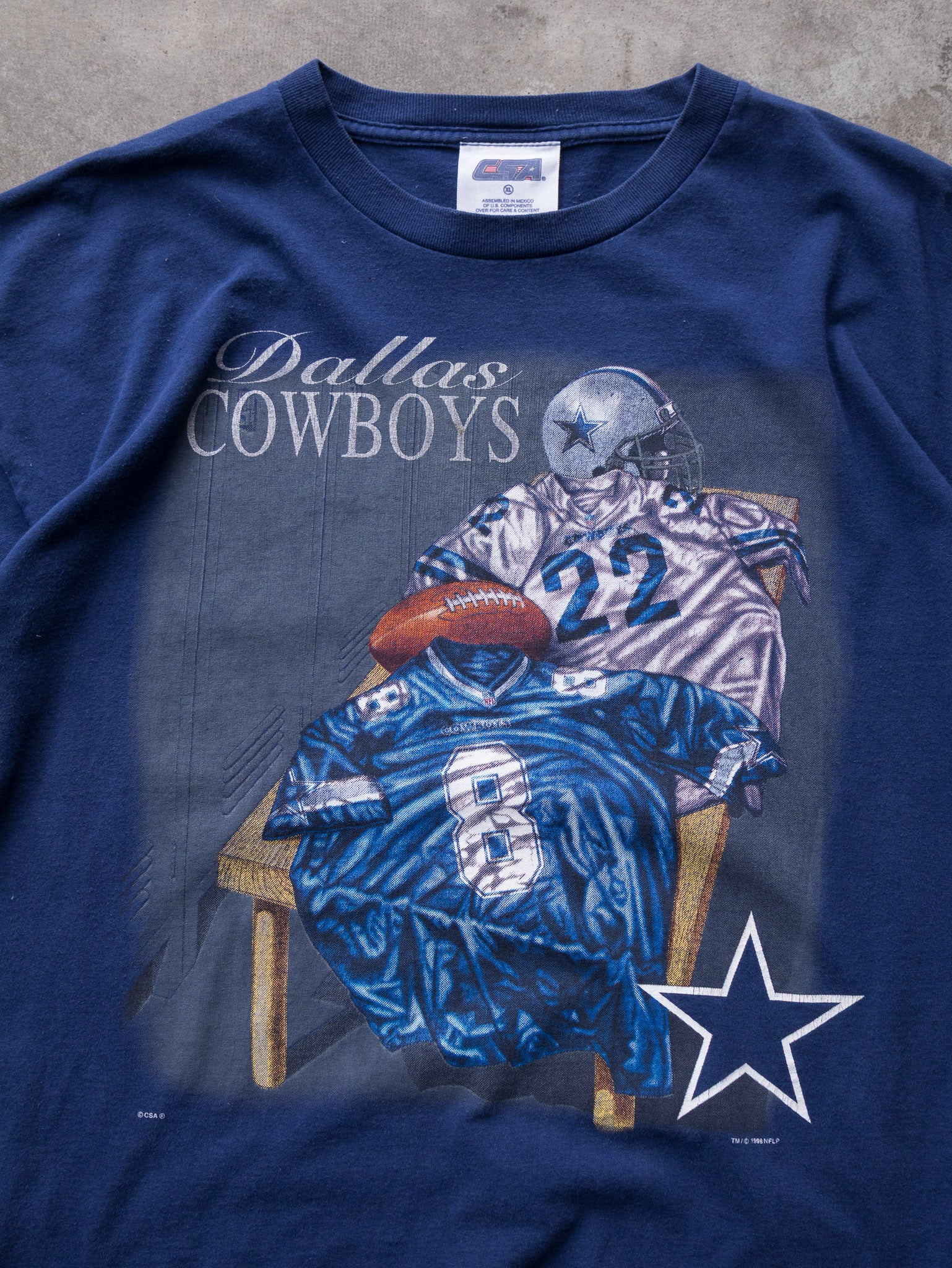 Vintage 1998 Navy Dallas Cowboys Tee (XL)