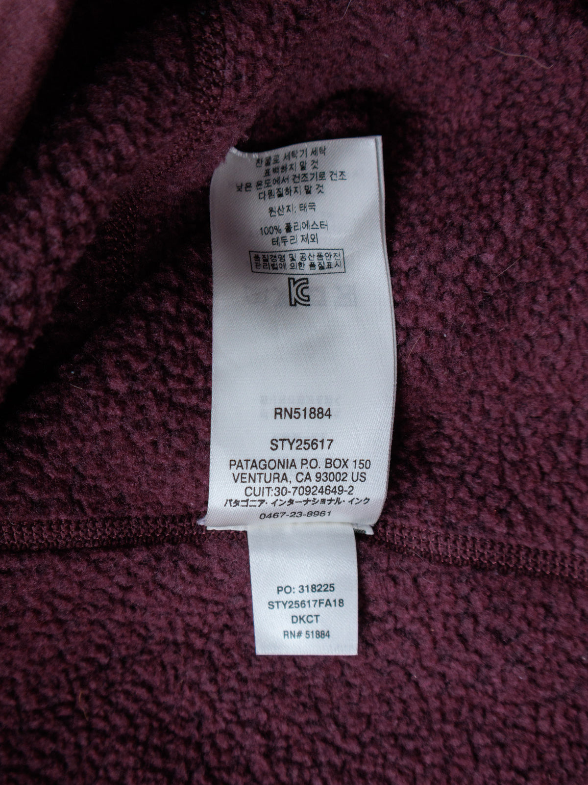Purple Patagonia Better Sweater Fleece Quarter Zip (M)