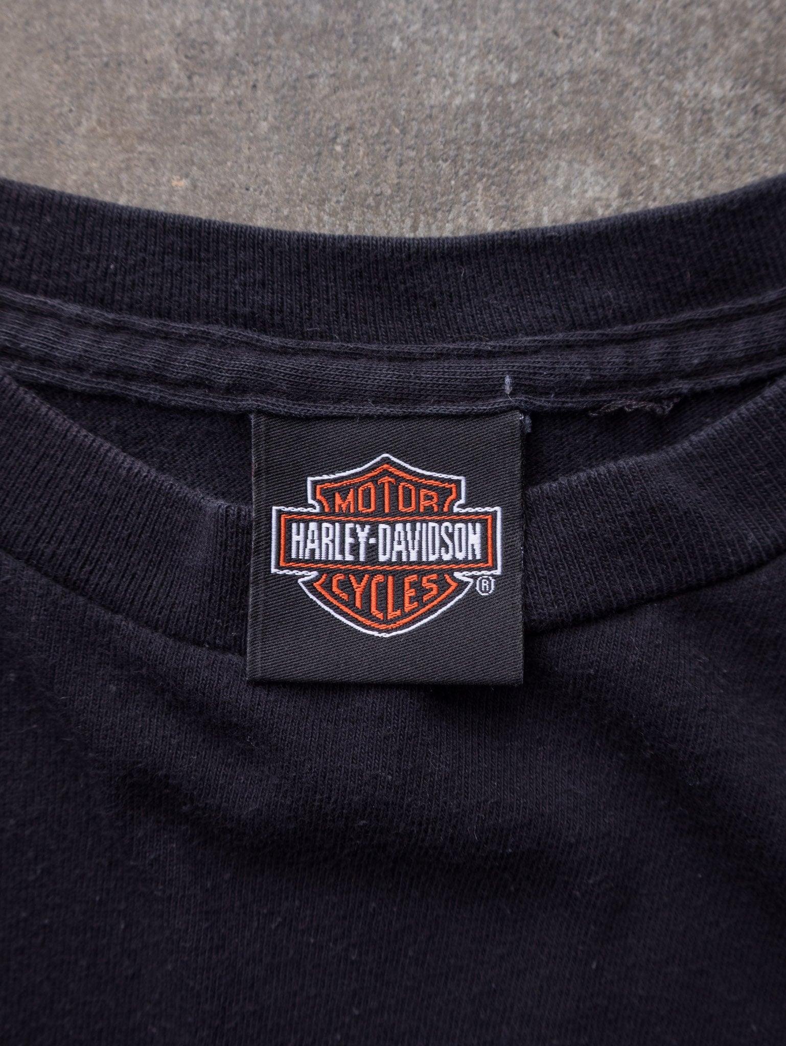 Vintage Black Harley-Davidson Barrie Ontario Tee (L)