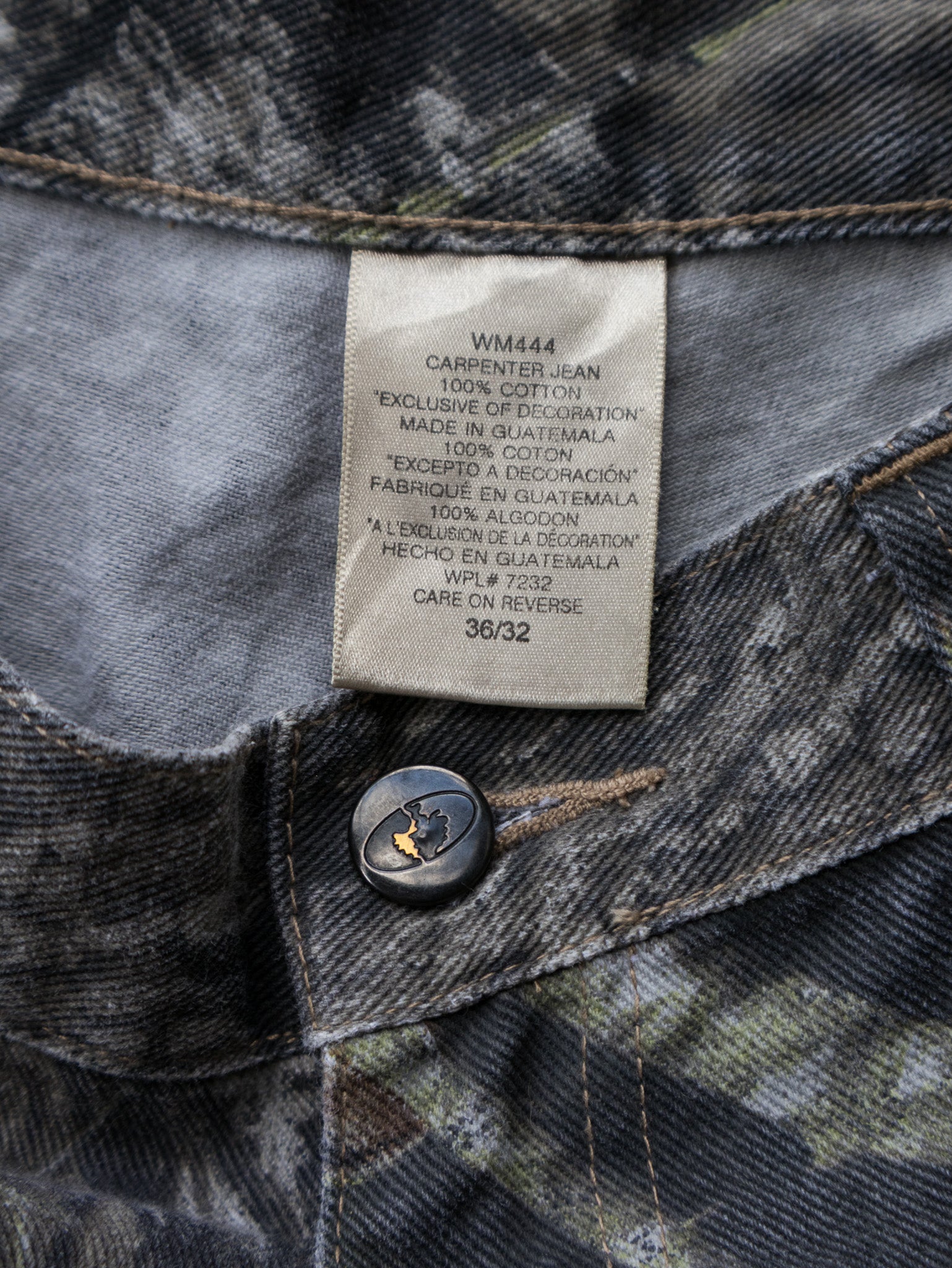 Vintage Camo FieldStaff Carpenter Pants (W36)