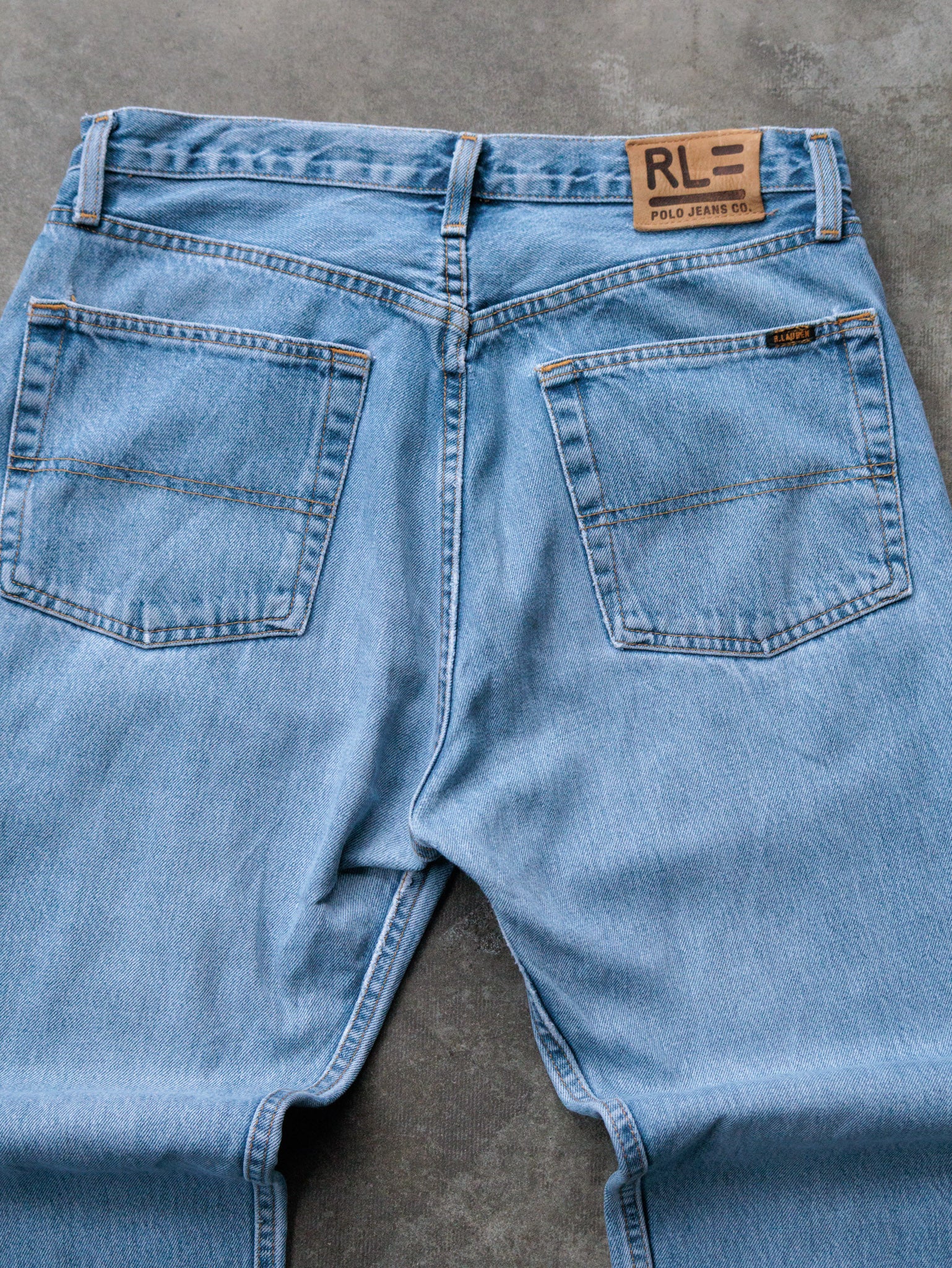 Vintage Blue Polo Jeans Co Pants (W32)