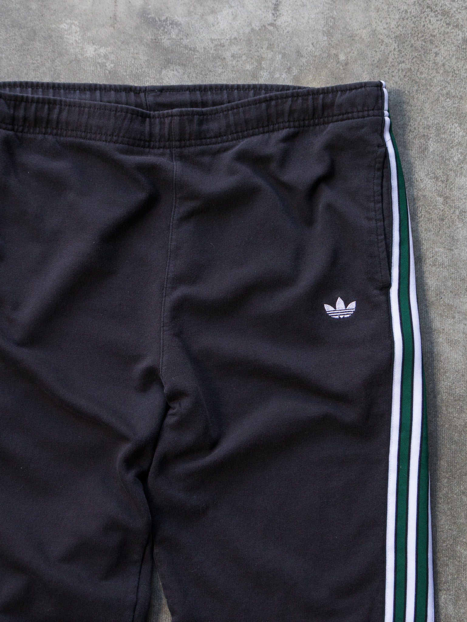 Vintage Black Adidas Track Pants (M)