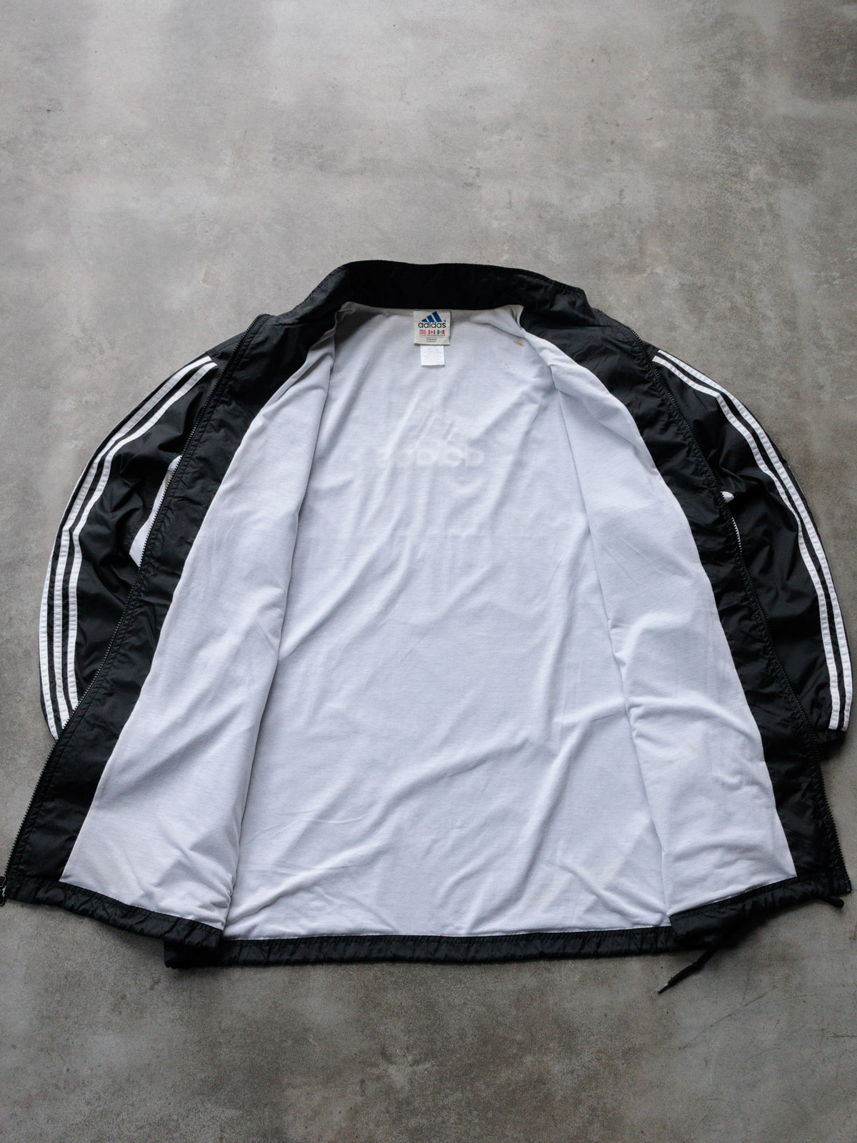 Vintage 90s Black Adidas Windbreaker (XL)