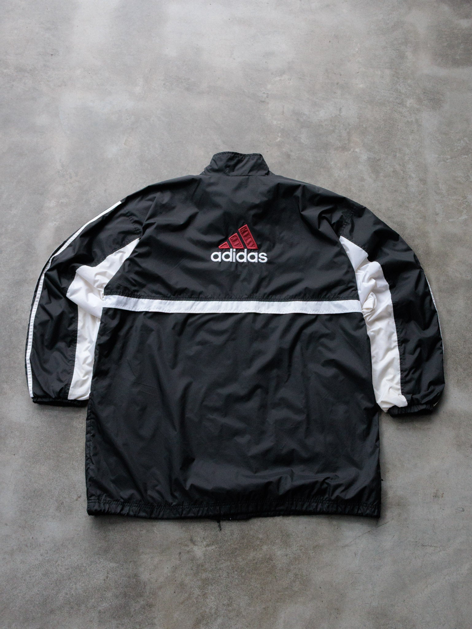 Vintage 90s Black Adidas Windbreaker (XL)