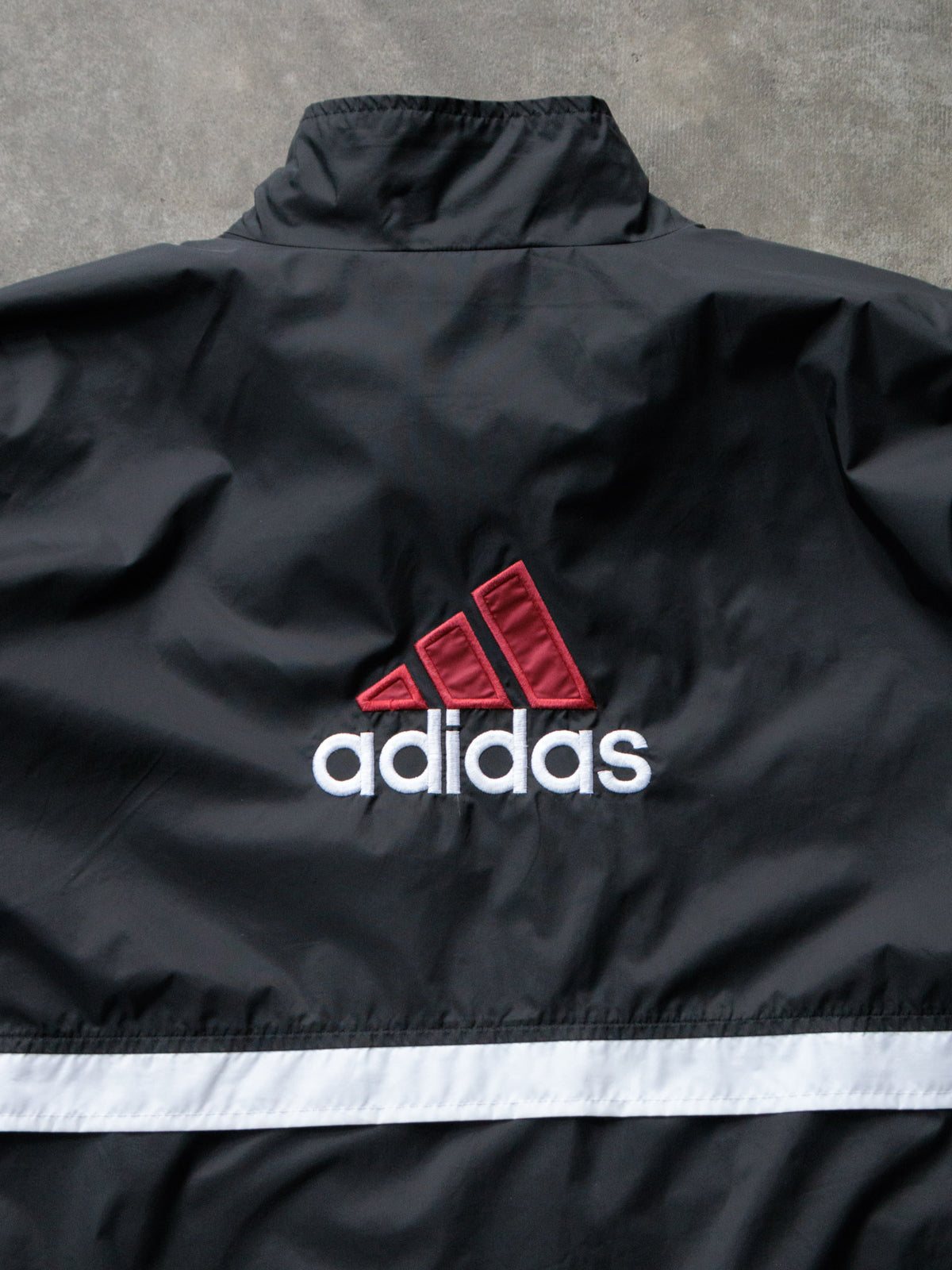 Vintage 90s Black Adidas Windbreaker (XL)