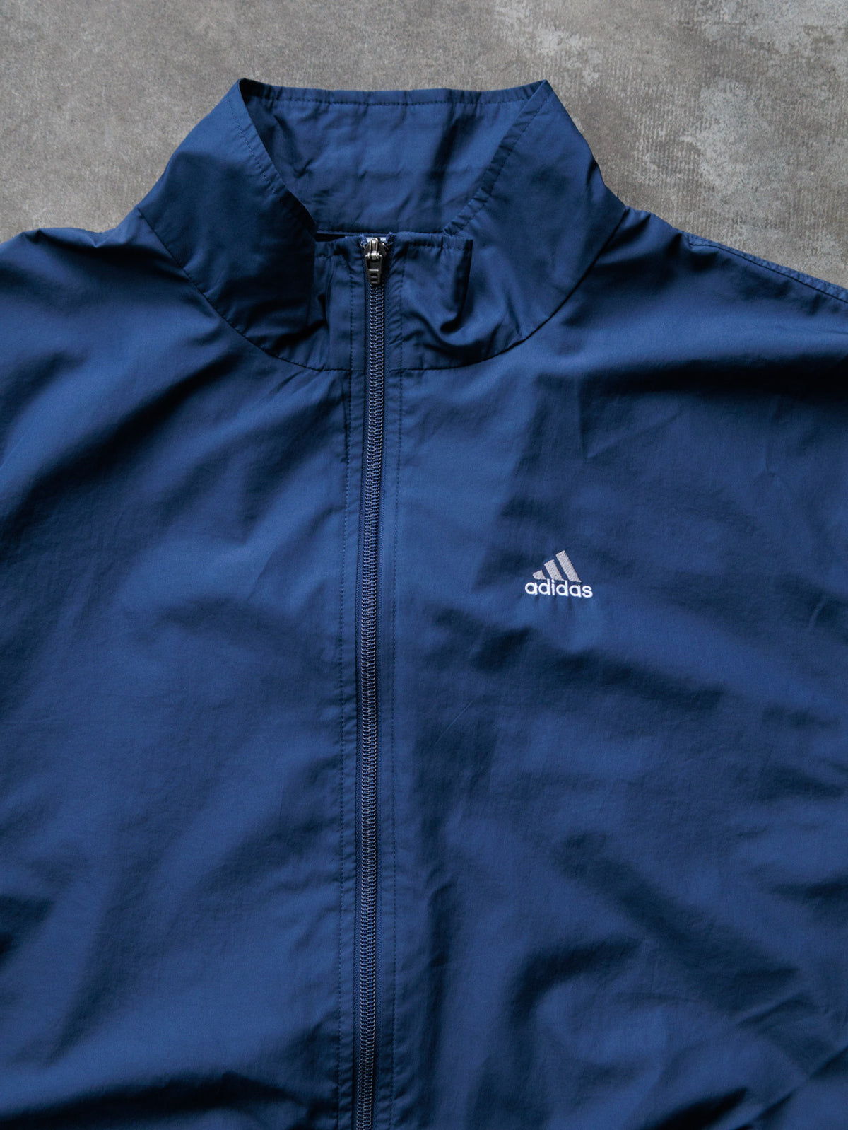 Vintage 00s Navy Adidas Windbreaker (L)