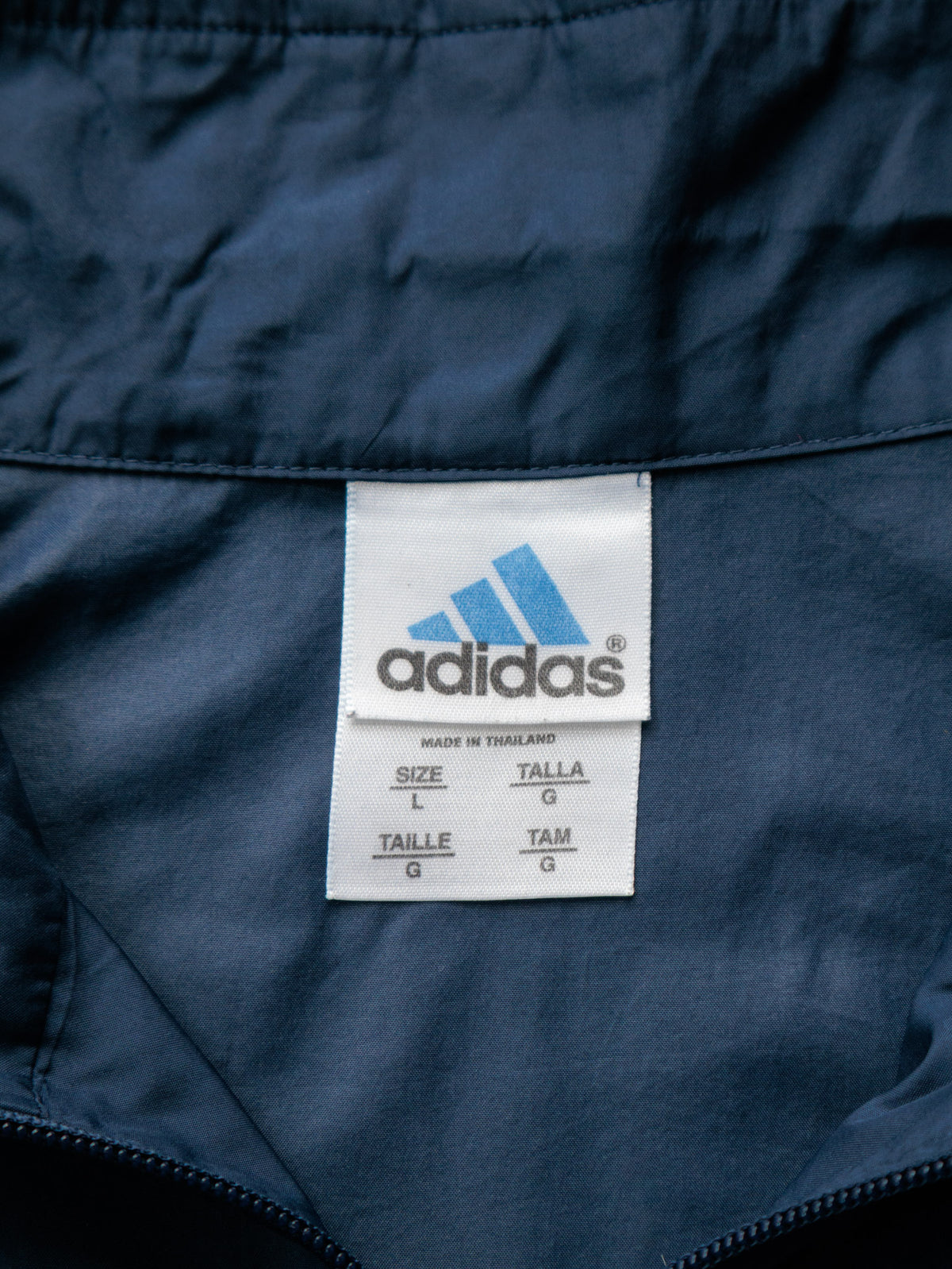 Vintage 00s Navy Adidas Windbreaker (L)