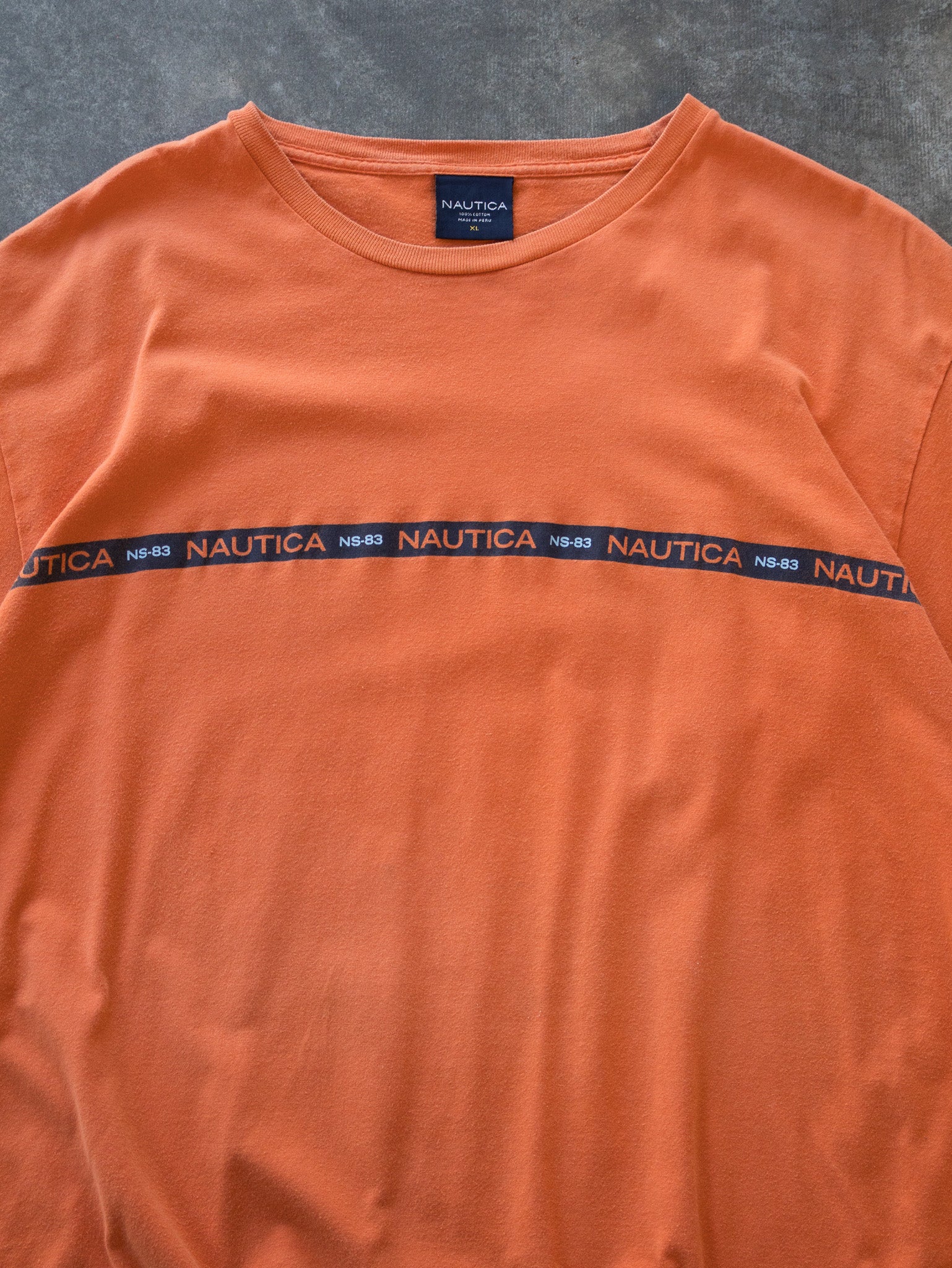 Vintage Orange Nautica Tee (XL)